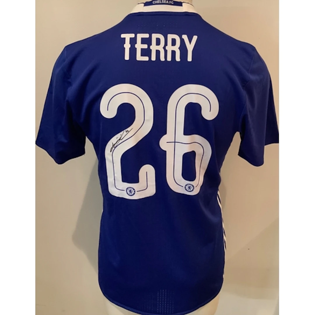 Chelsea 2016 - 2017 Signed John Terry Football Shirt: Blue s...