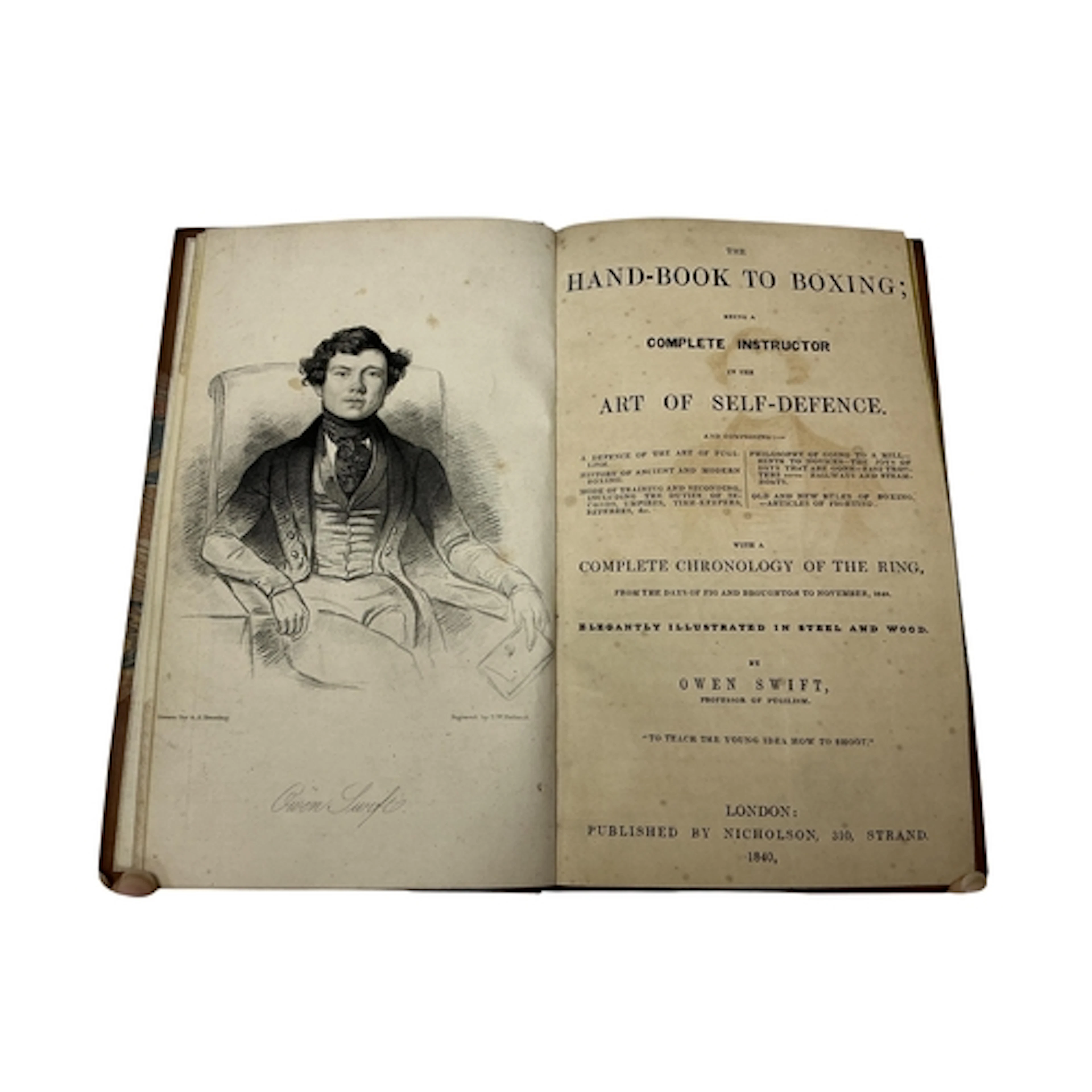 ° ° Swift, Owen - The Hand-Book to Boxing; Being a Complete ...