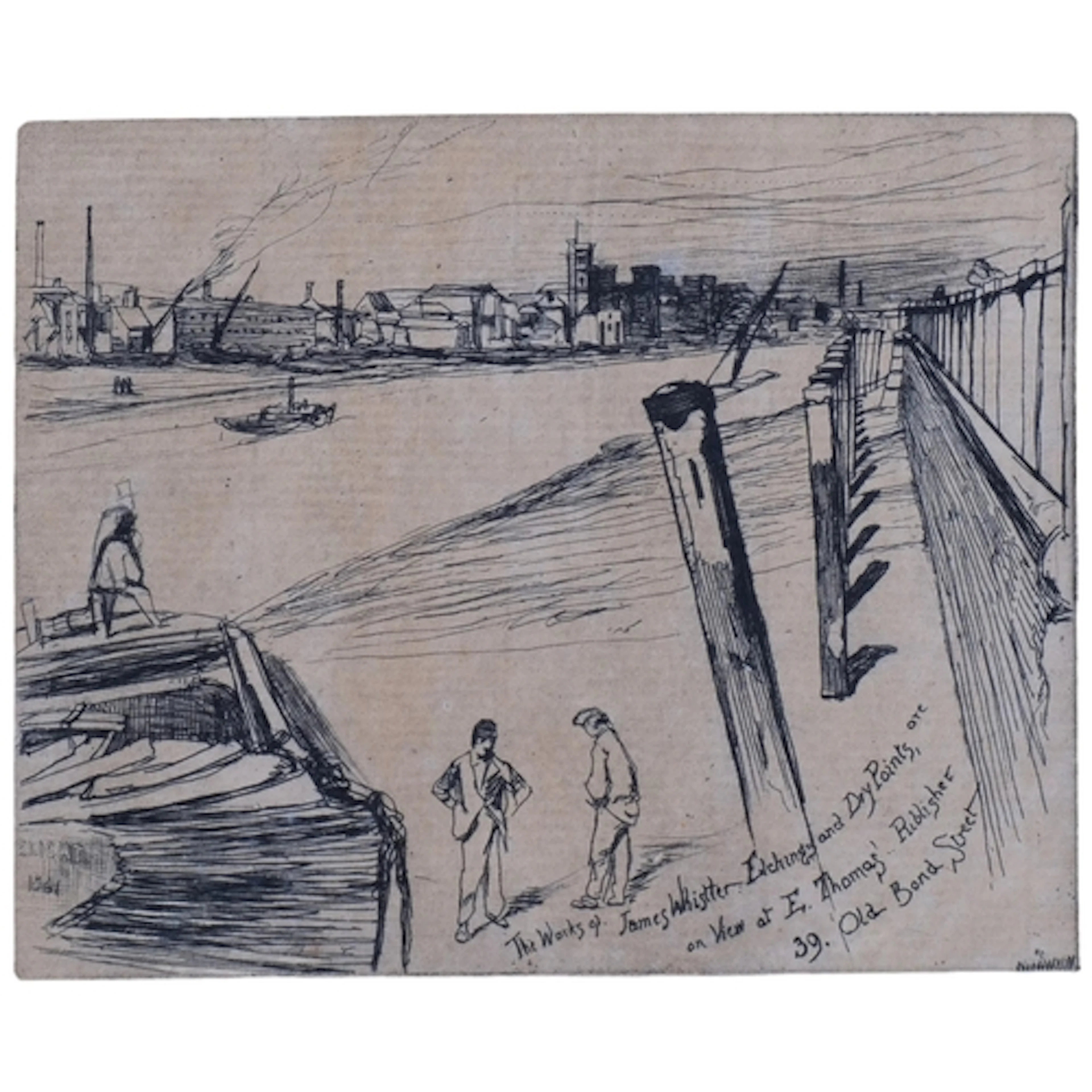 James Abbott McNeill Whistler (1834 - 1903), Millbank, etchi...