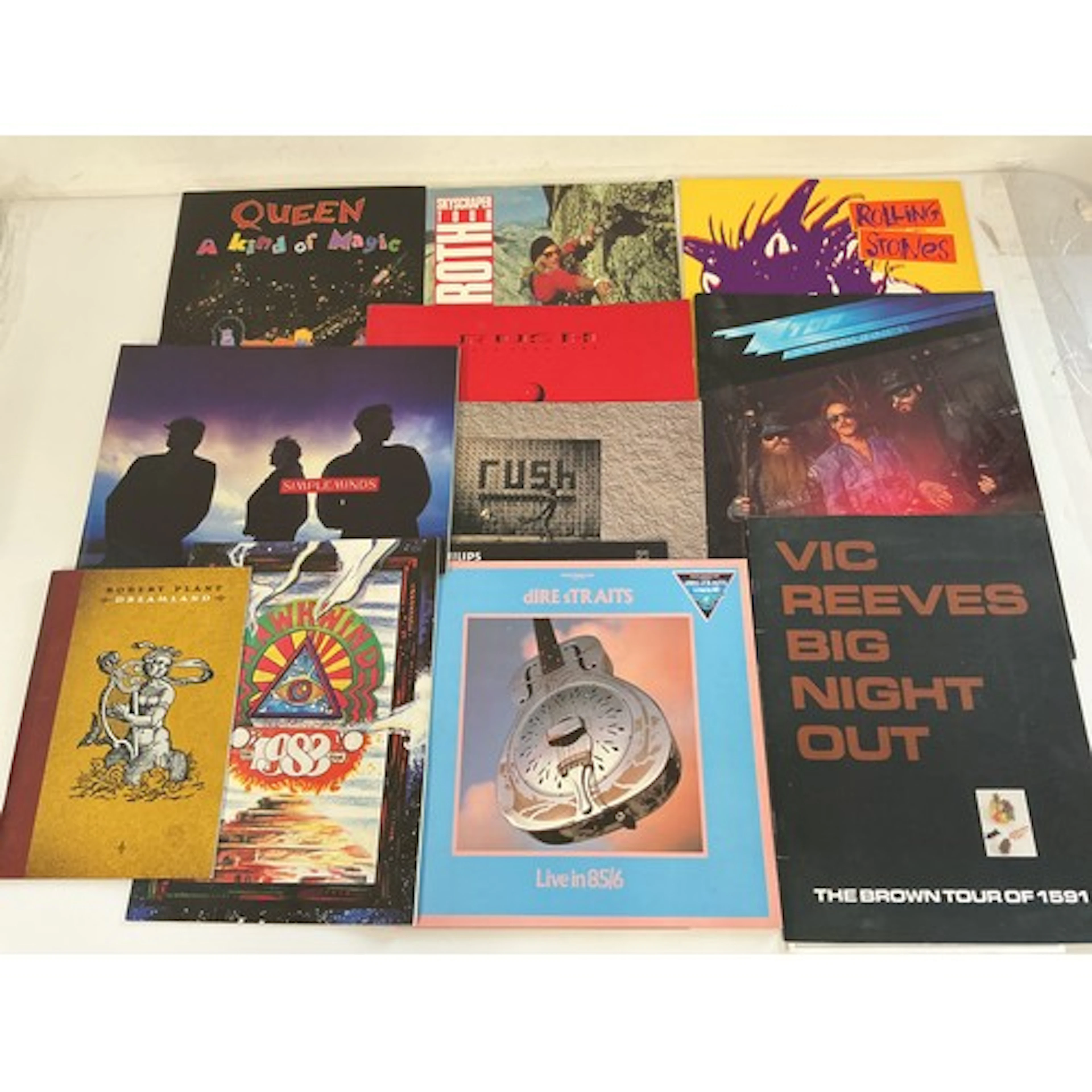 Eighteen various tour programs for various artists including...