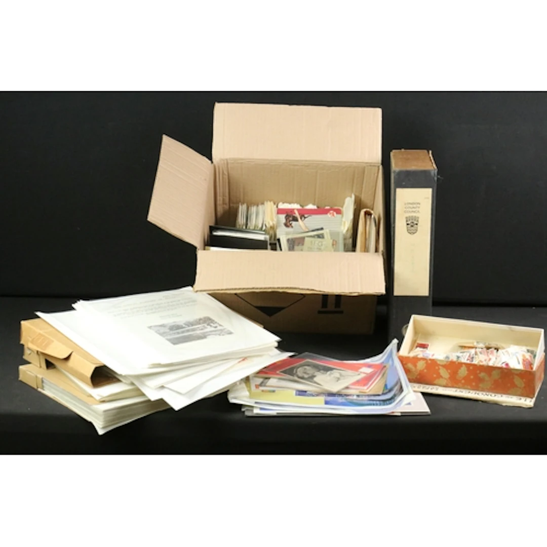 Stamp collection to include presentation packs, a folder to ...