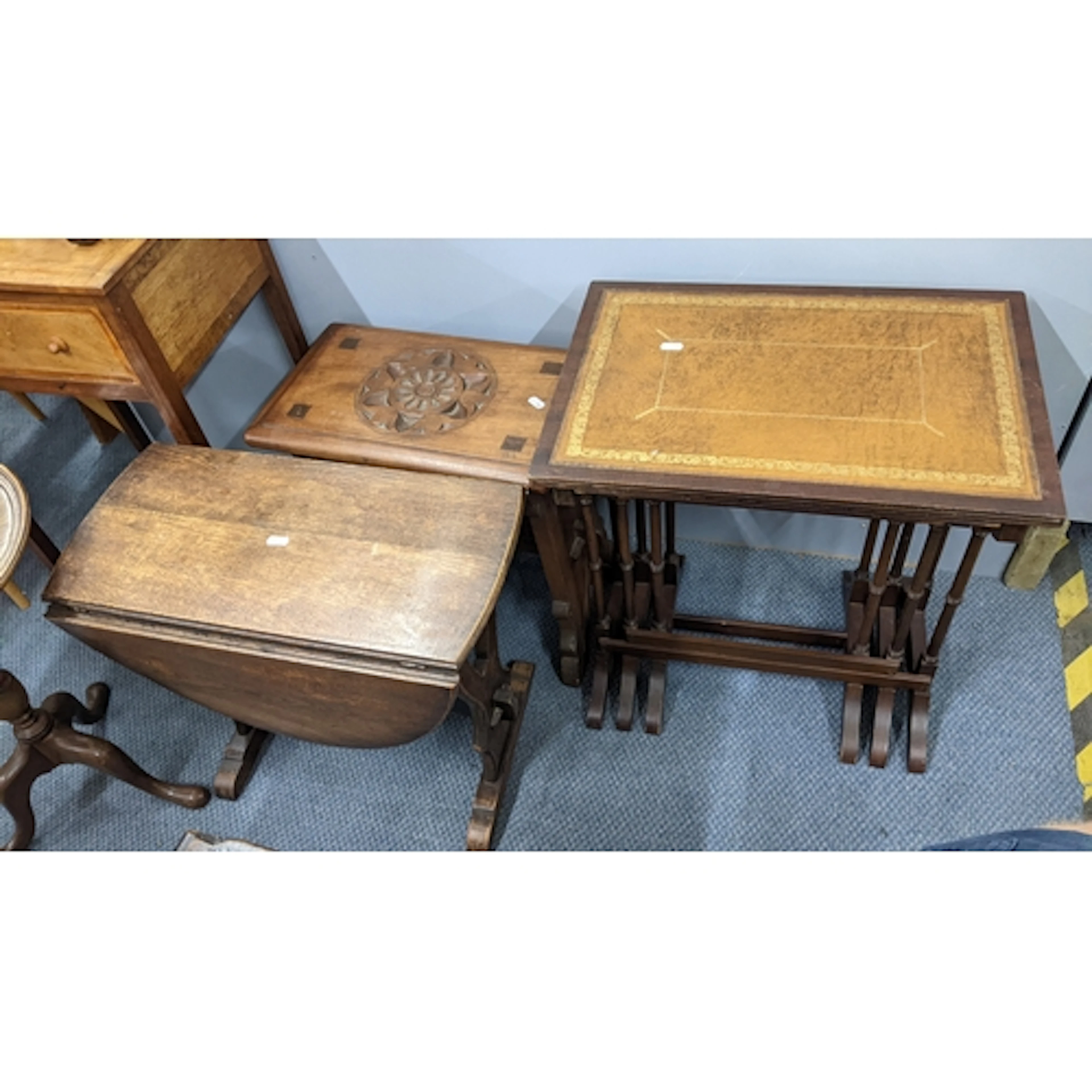 A mixed lot of furniture to include a dressing table swing m...