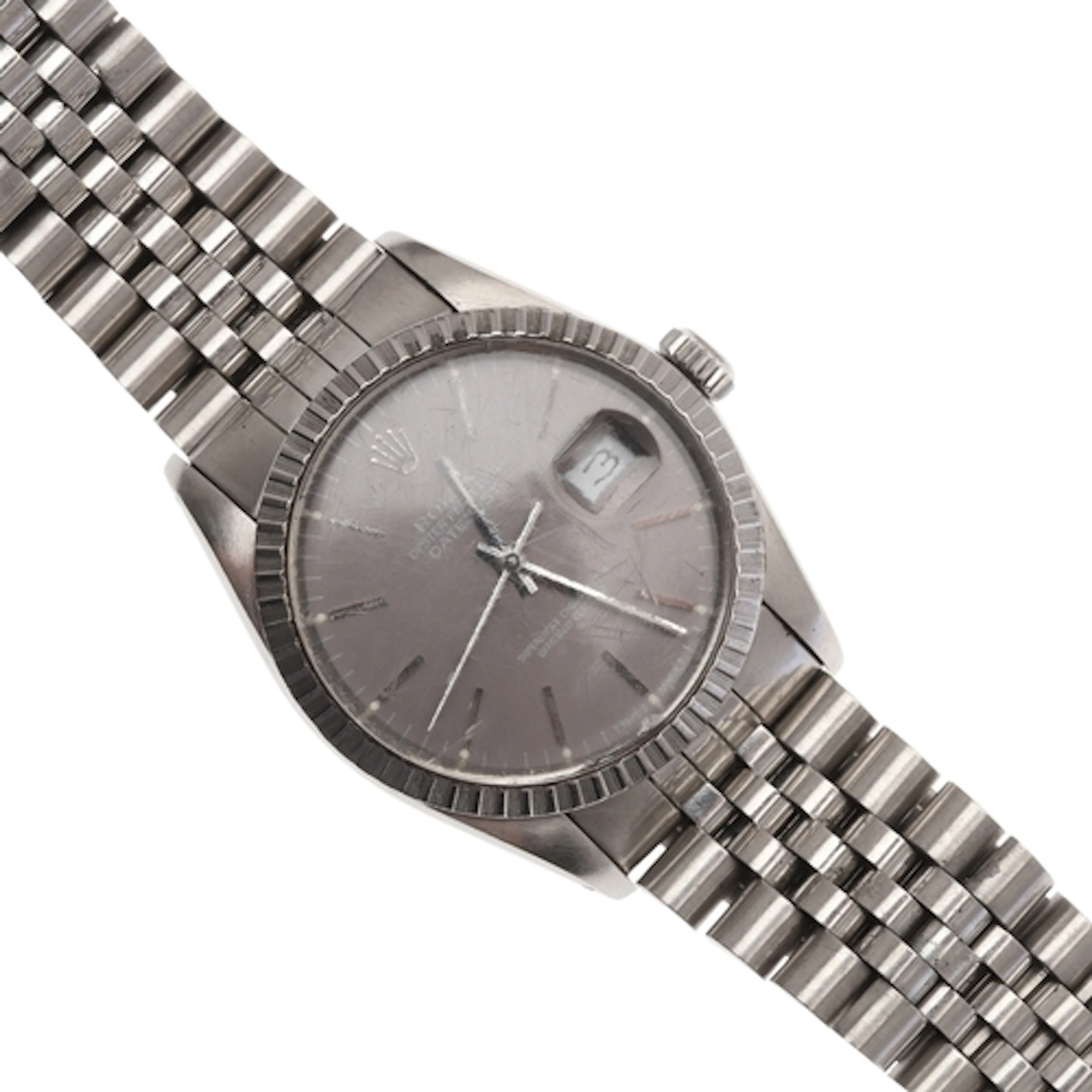 A GENTLEMAN'S STAINLESS STEEL OYSTER PERPETUAL DATEJUST WRIS...
