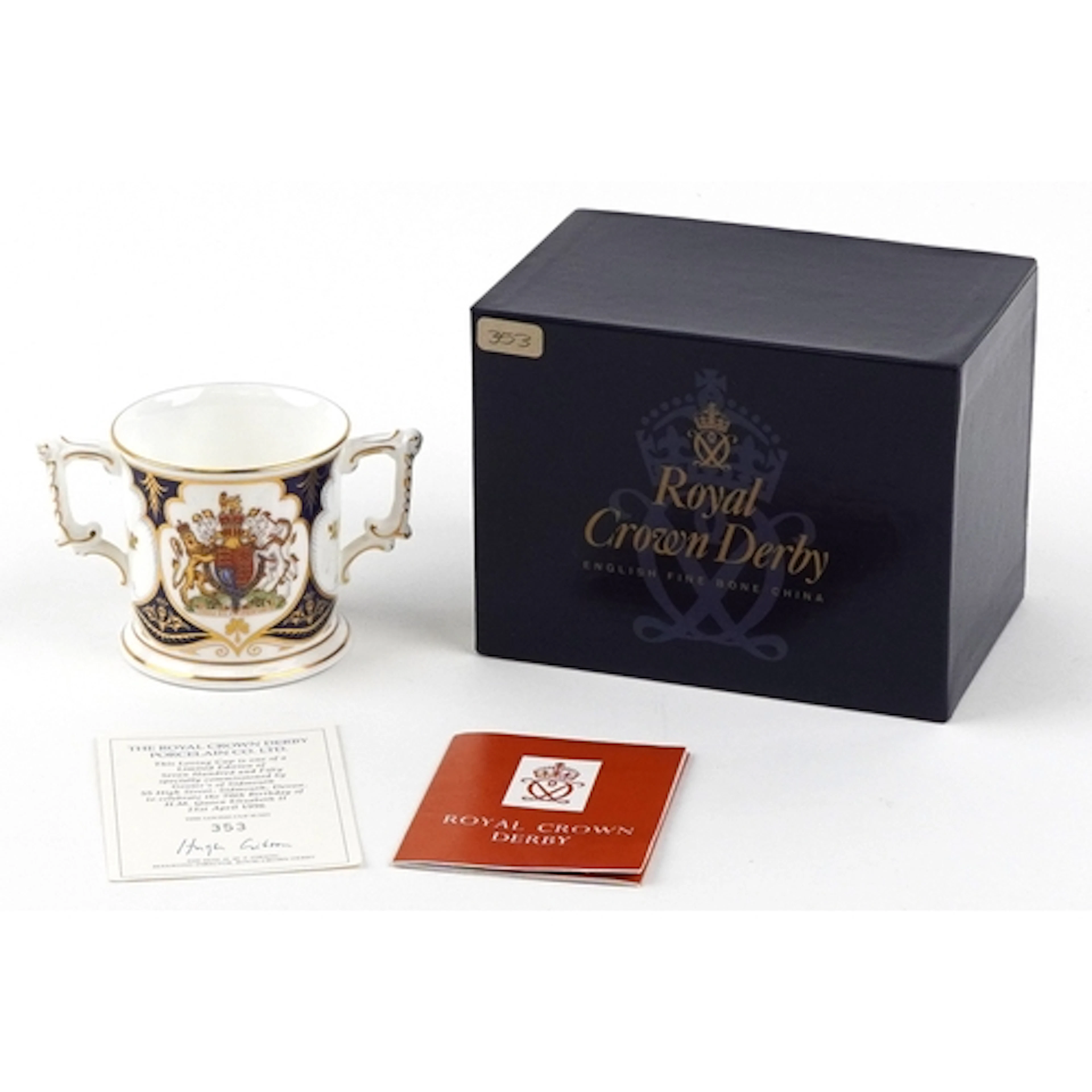 Royal Crown Derby commemorative loving cup 'To Celebrate of ...