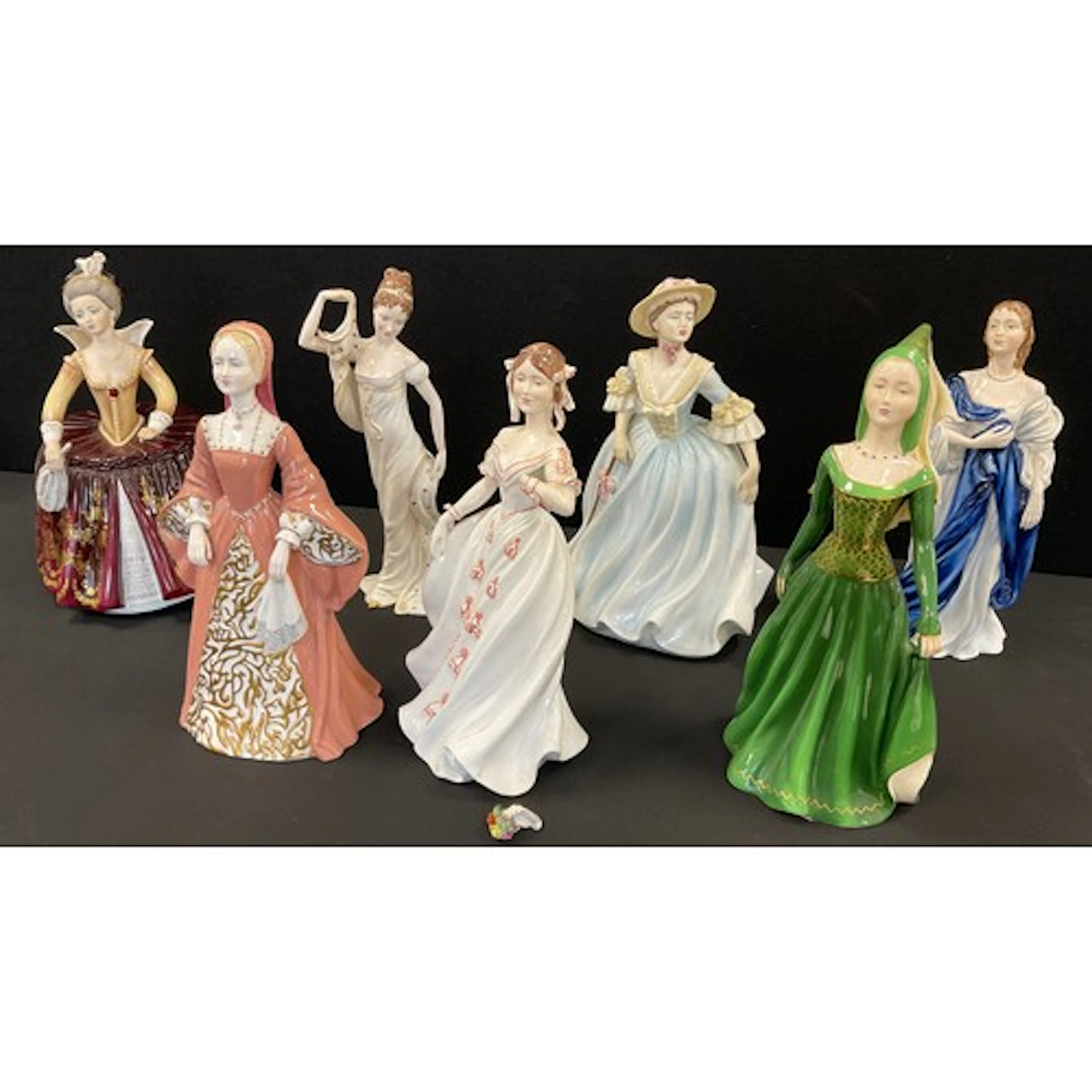 A collection of seven Coalport bone china Limited edition 'H...
