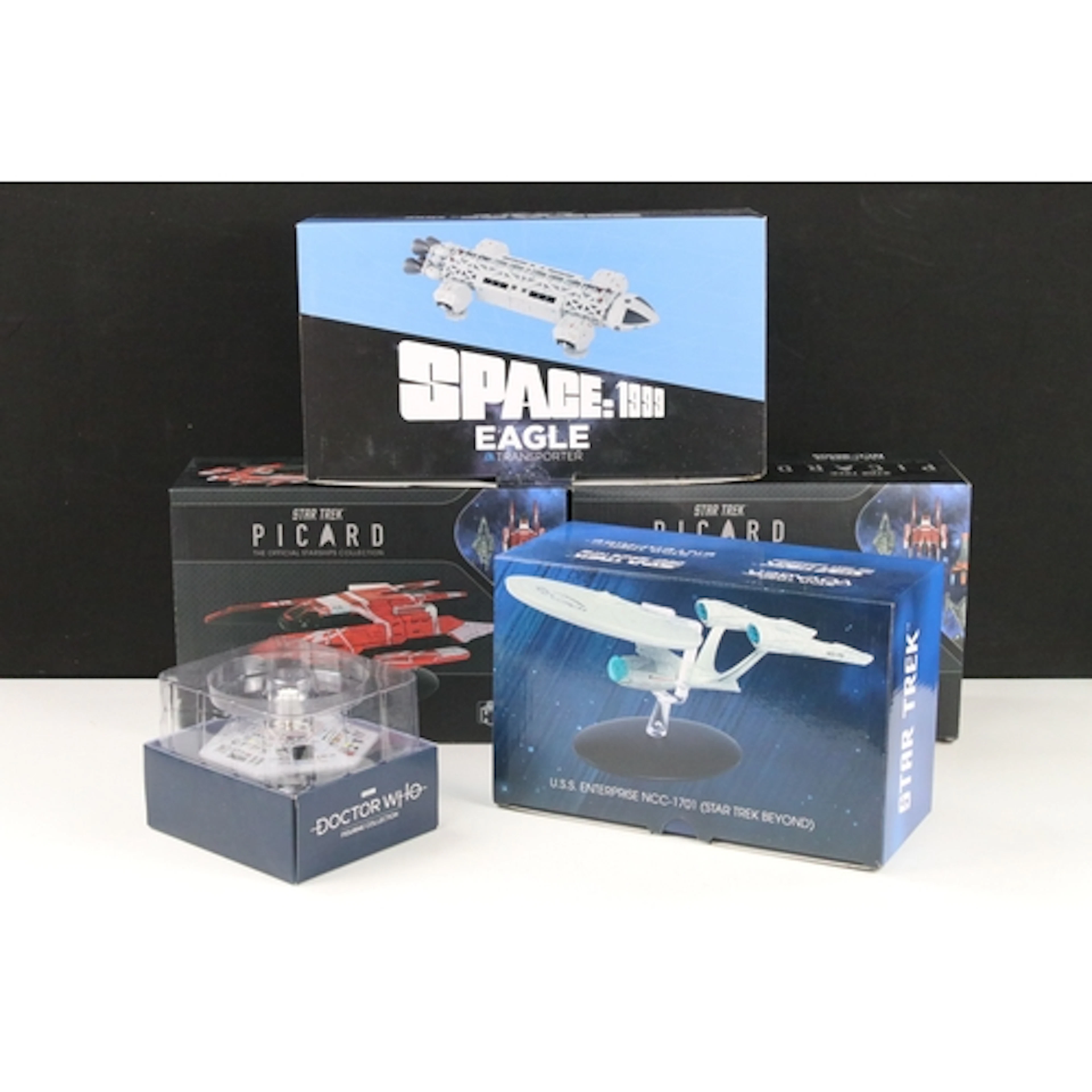 Five boxed Sci-Fi TV related models to include Hero Space 19...