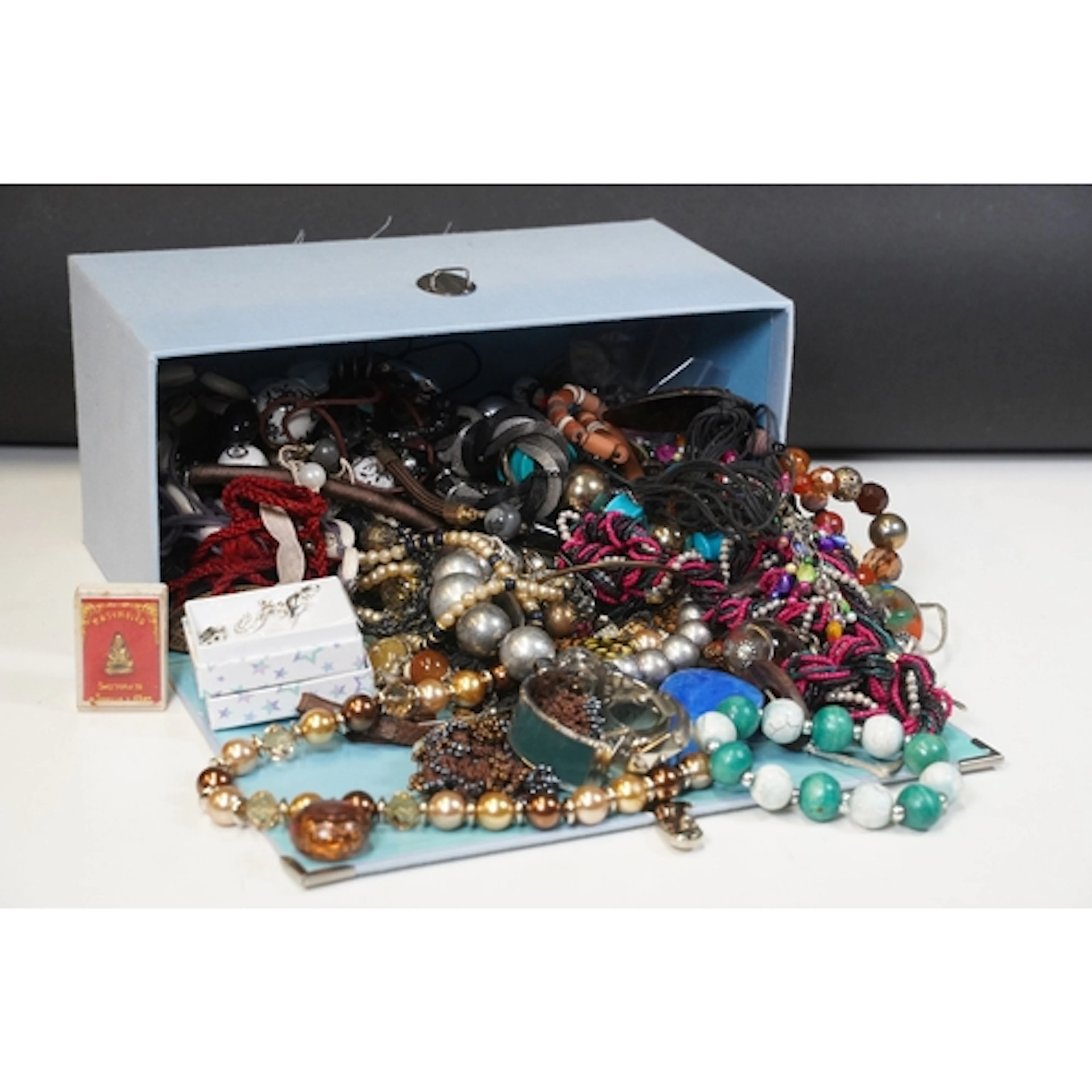 Collection of costume jewellery to include beaded necklaces,...
