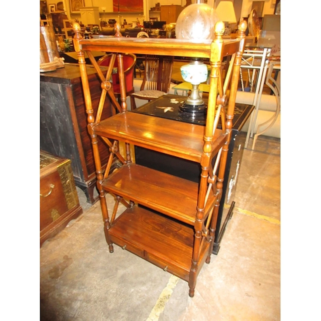 Reproduction Mahogany What Not Display Shelves, 56x26x115cm ...