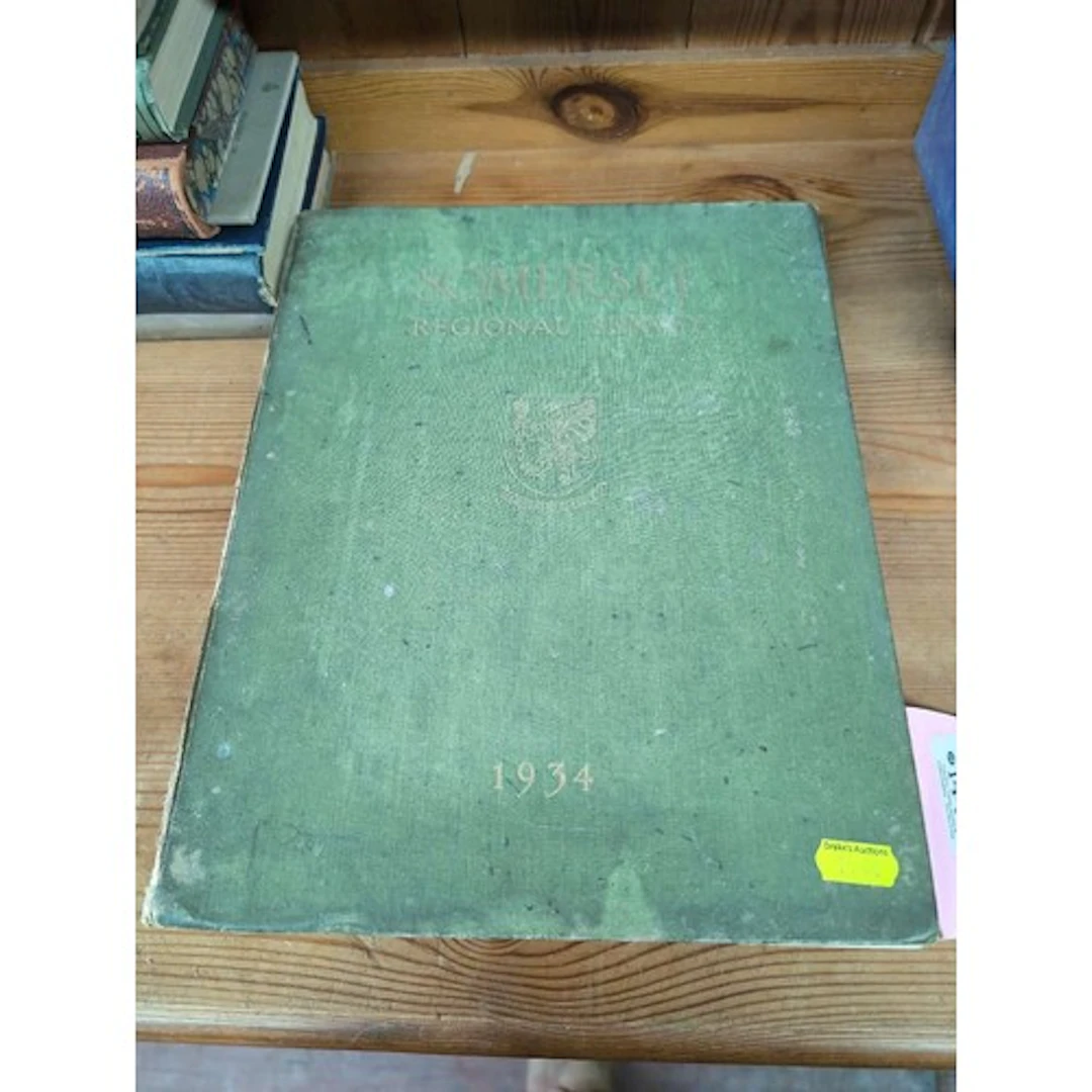 A book titled "Somerset Regional Survey" dated 1934.
