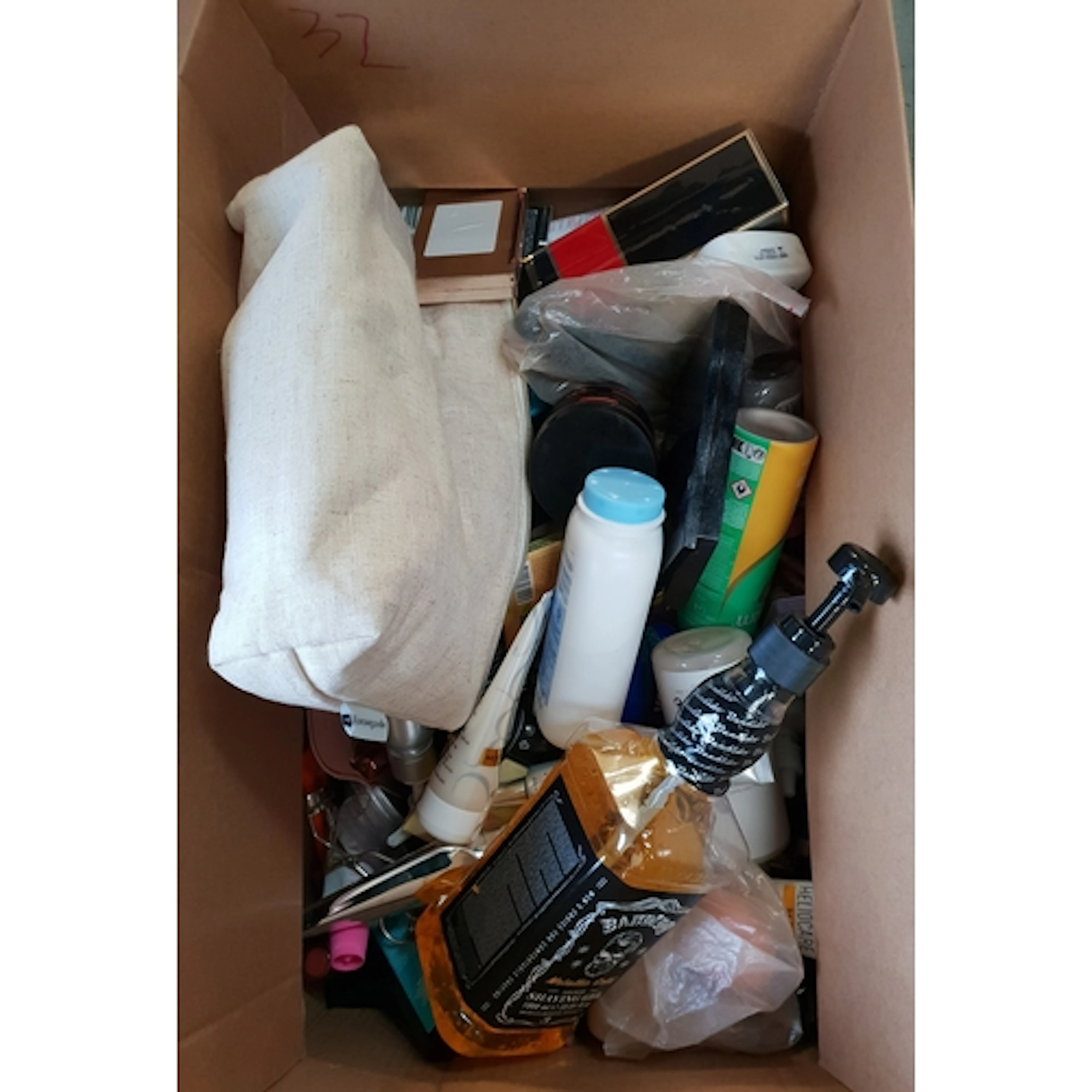 ONE BOX OF TOILETRIES AND COSMETICS including Treseme, Carol...