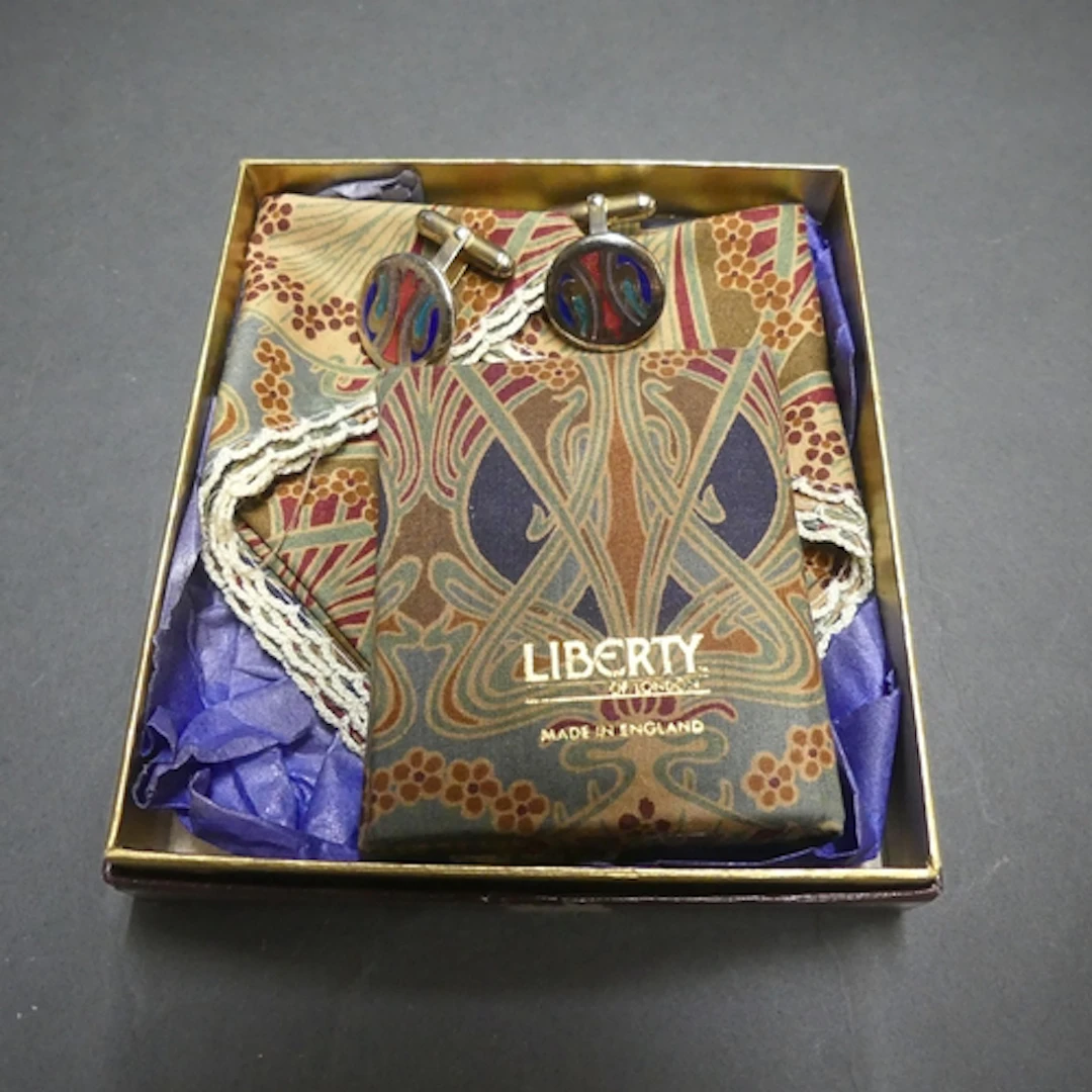 Liberty & Co - A boxed gentlemen's gift set comprising ename...