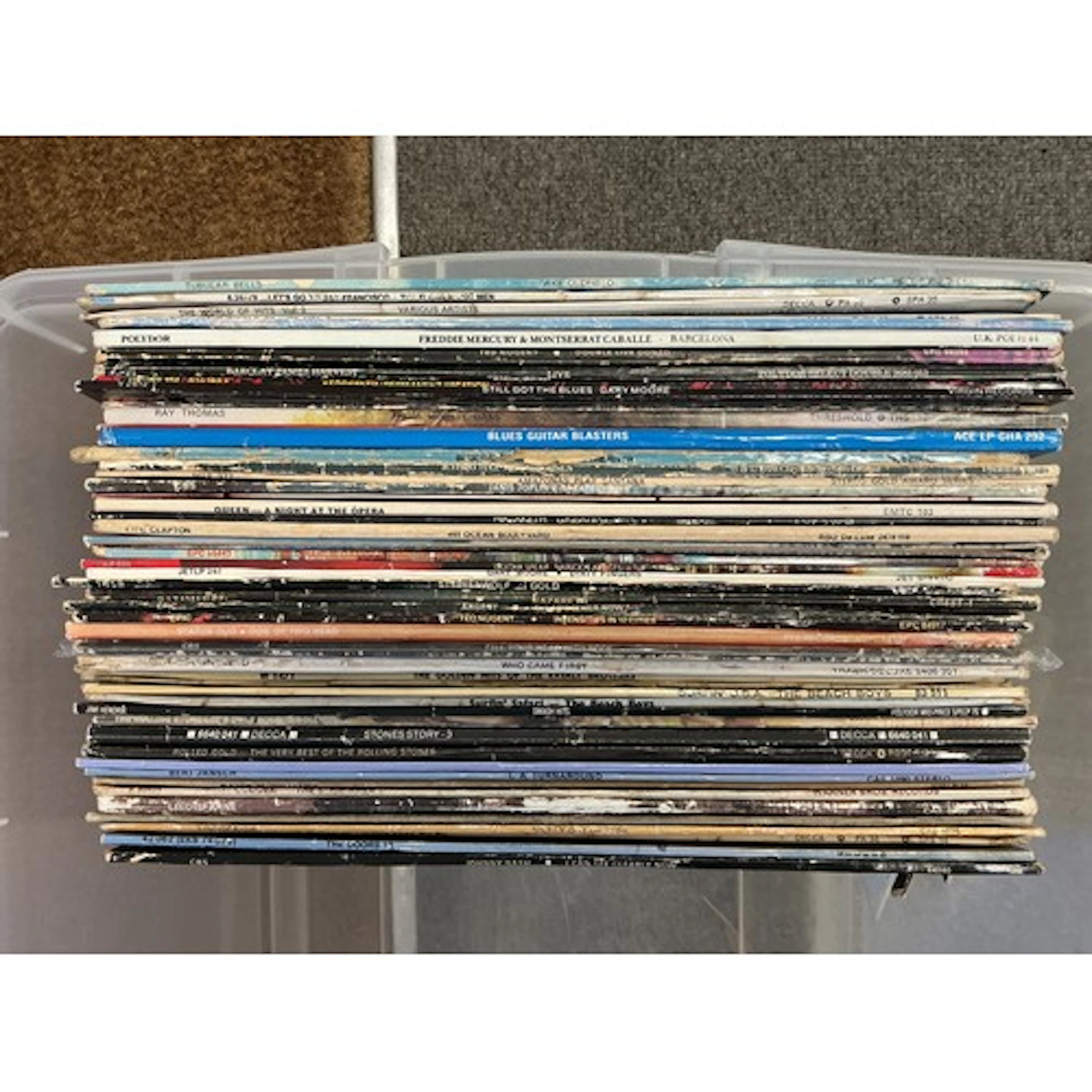 A collection of LPs and 7” singles by various artists includ...