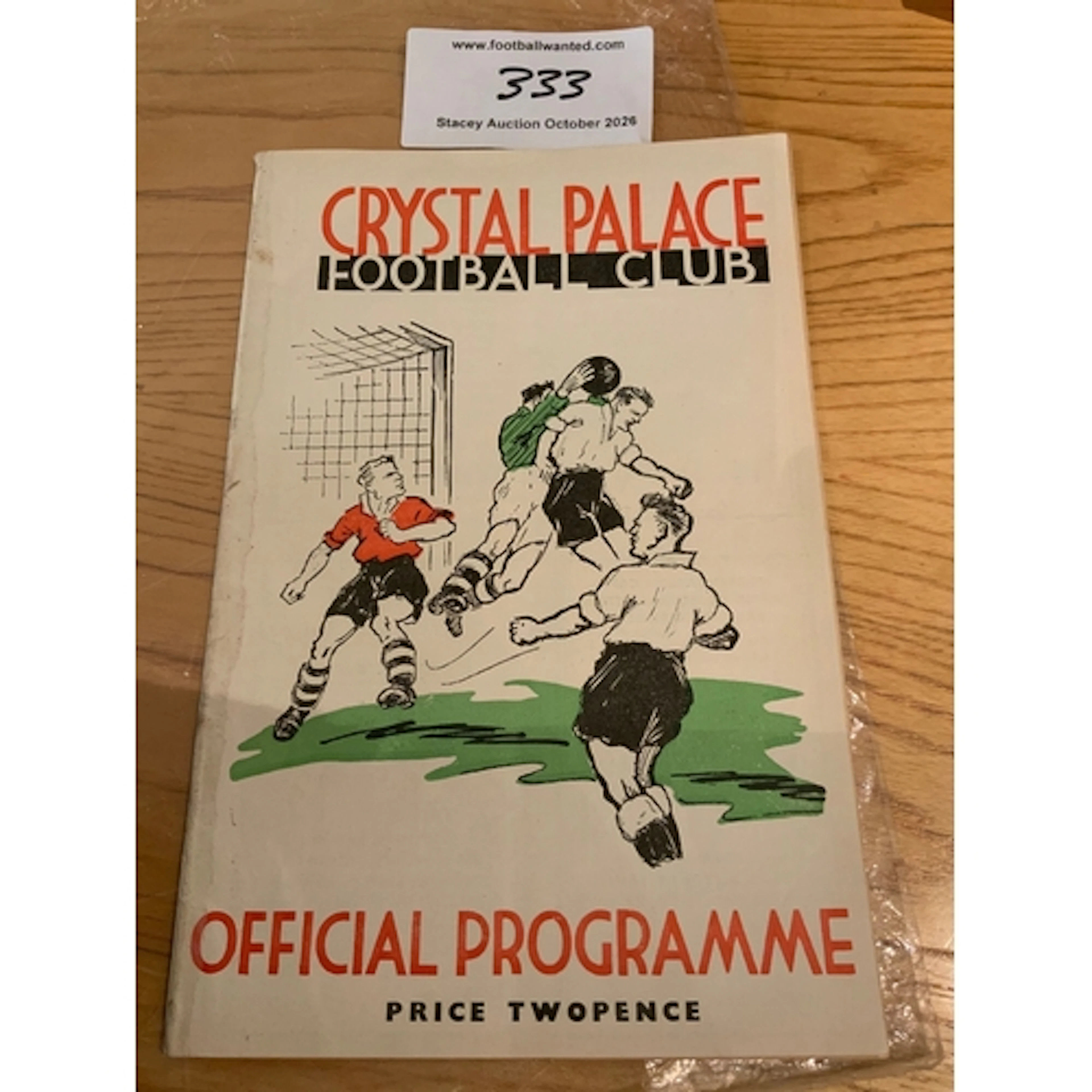 38/39 Crystal Palace v Southend United Football Programme: G...