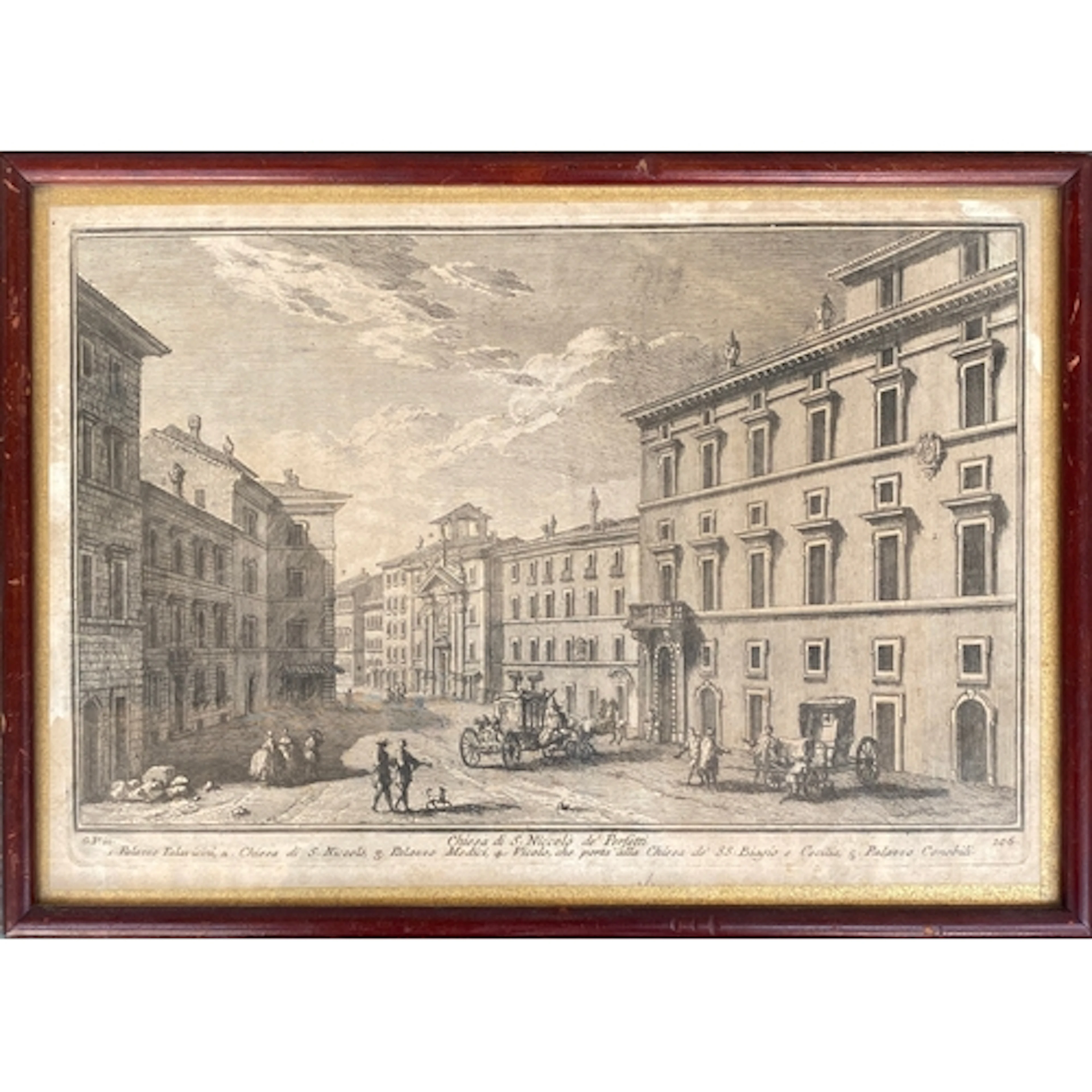 Giuseppe Vasi, 18th century engraving of Chiesa di S. Niccol...