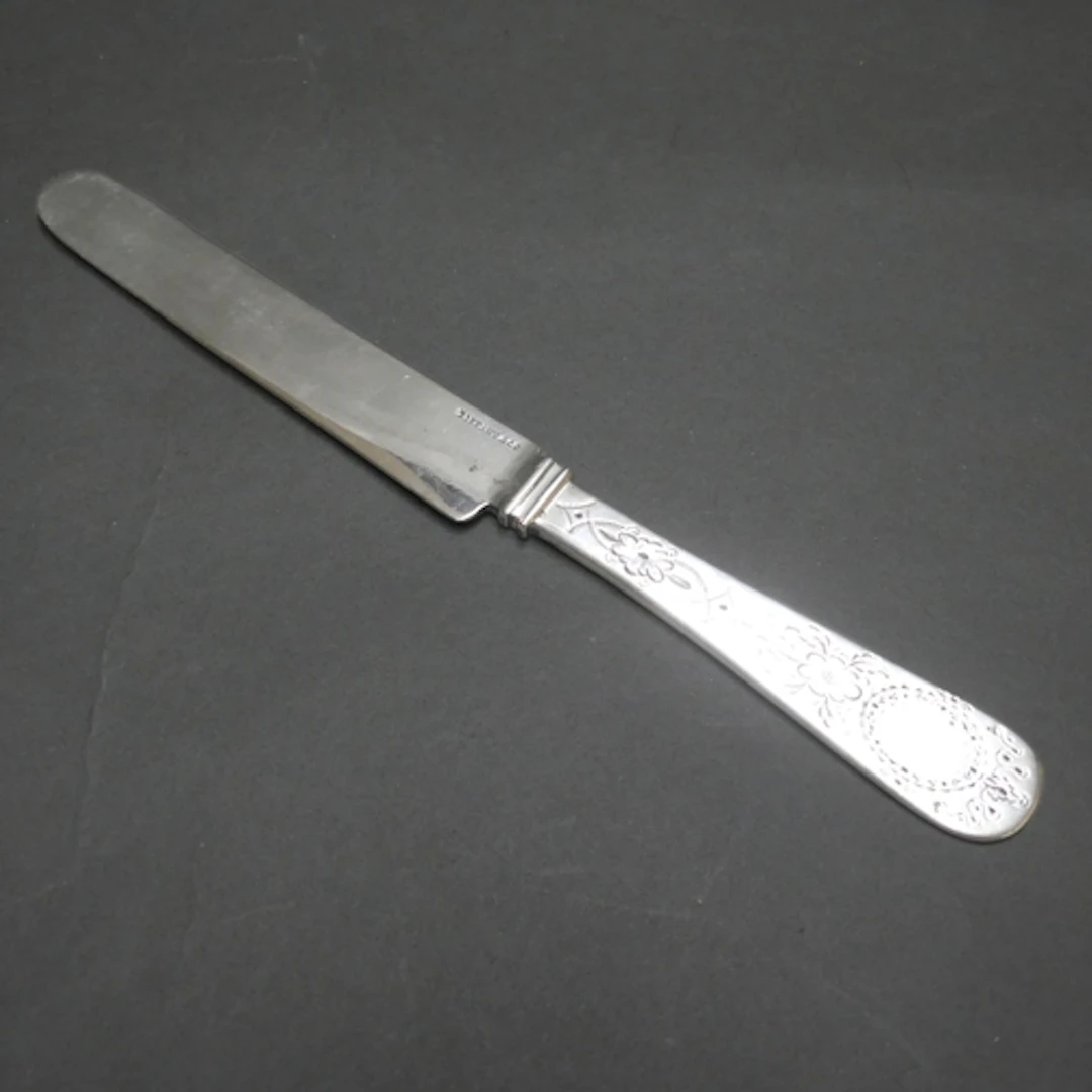 TIFFANY & CO - A sterling silver butter knife, L20cm, 64.8g