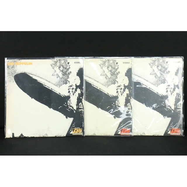 Vinyl - 3 US pressing copies of Led Zeppelin self titled (va...