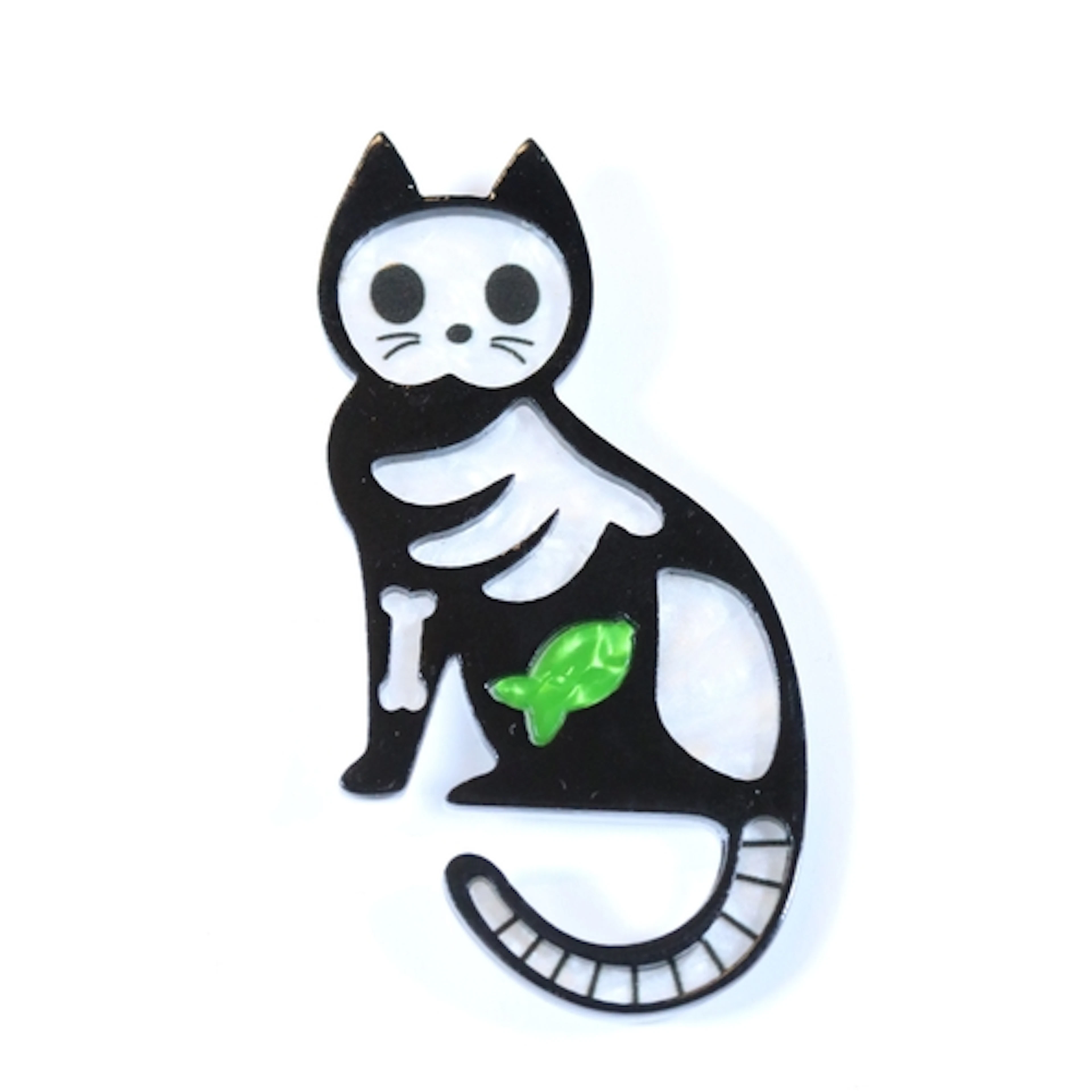 A contemporary Lea Stein style Halloween brooch in the form ...