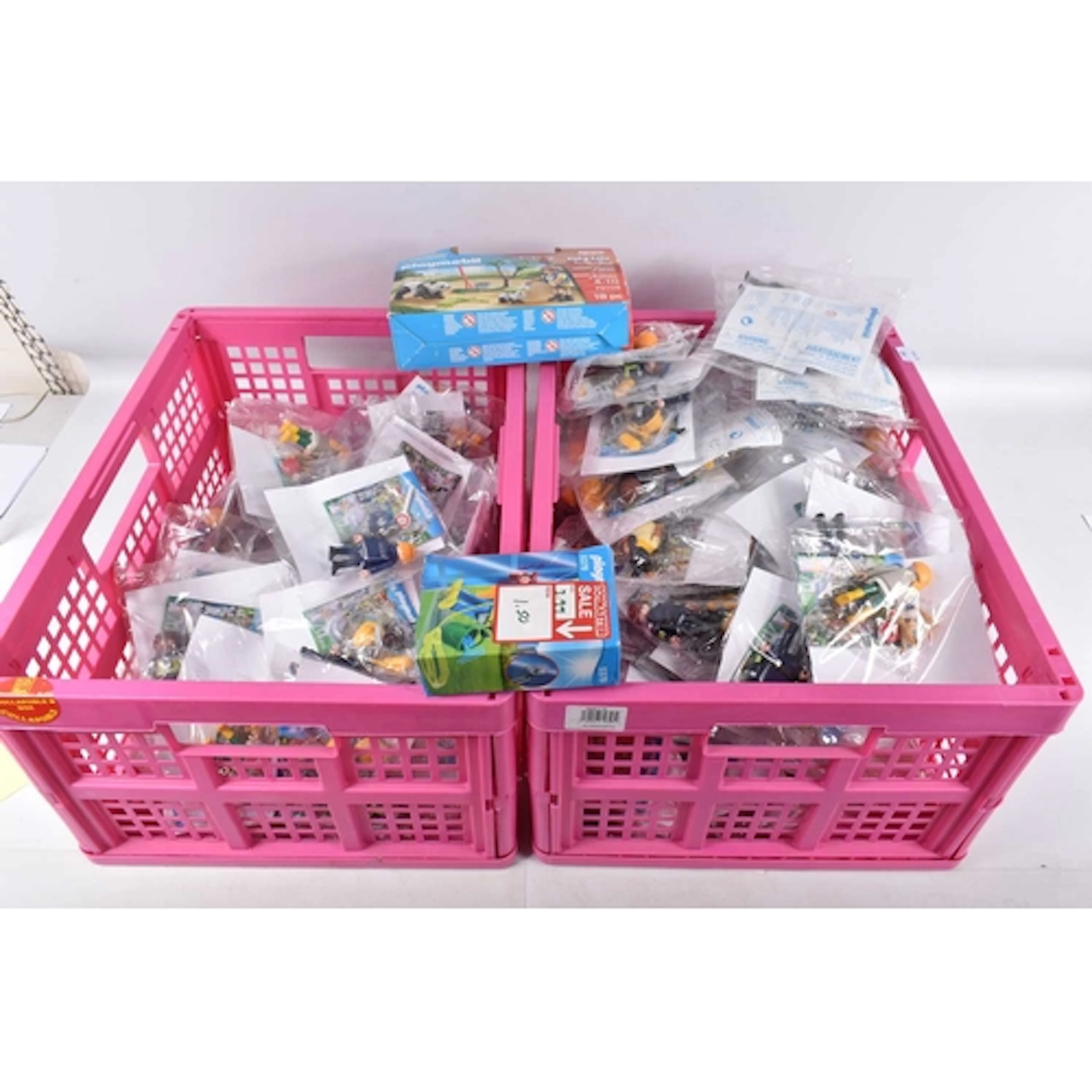 A LARGE QUANTITY OF PLAYMOBIL FIGURES, many duplicates inclu...