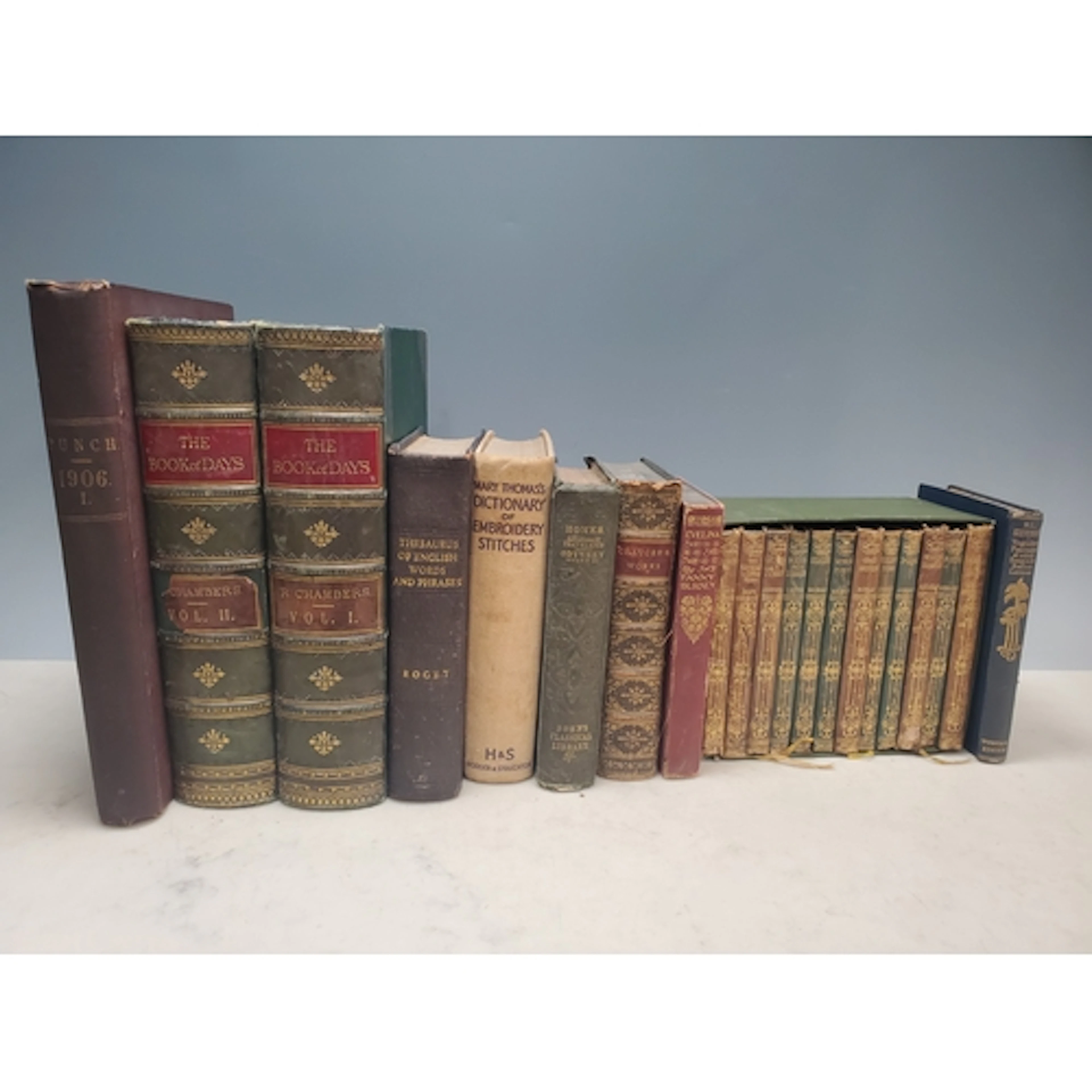 A selection of Books including 'Punch 1906', 'The Book of Da...