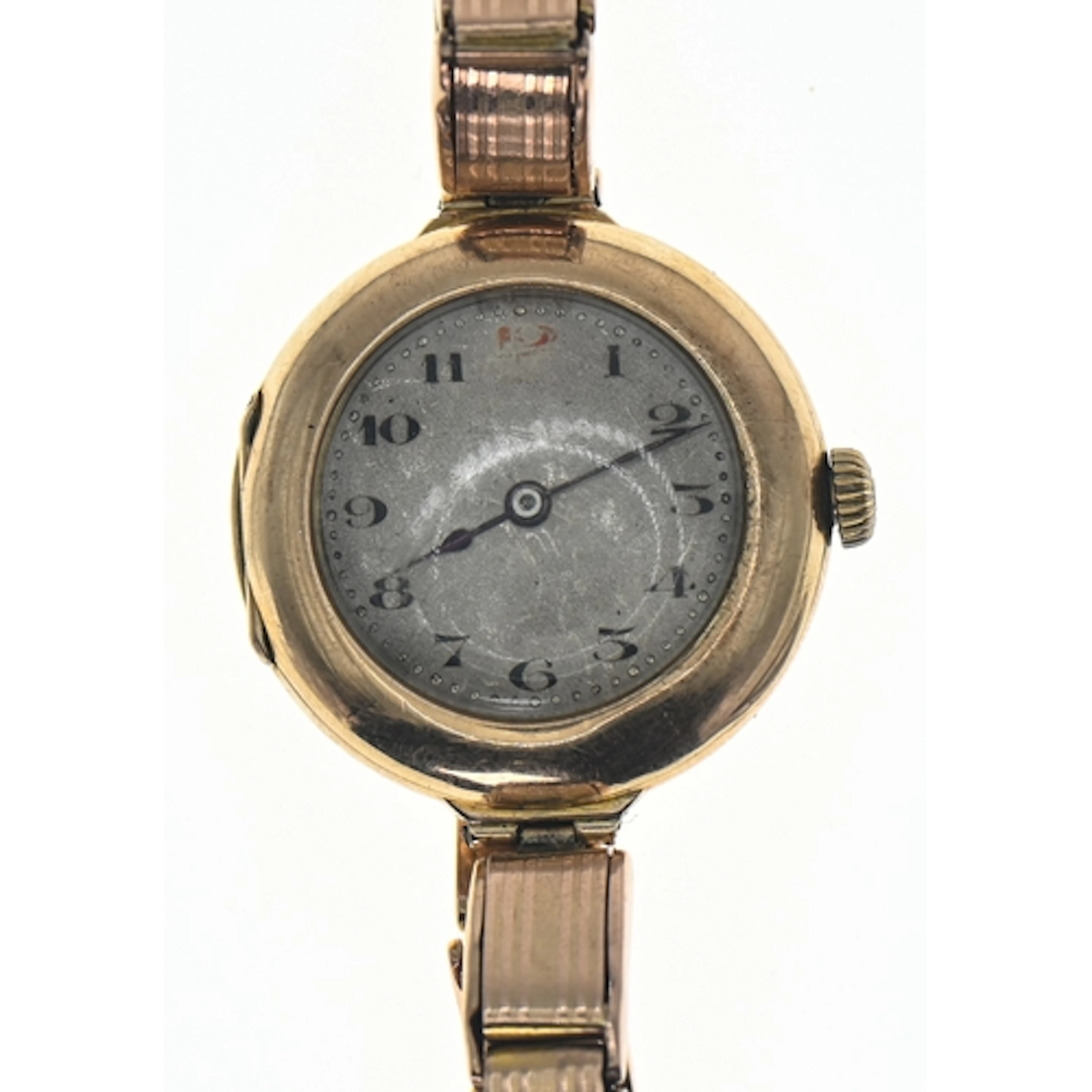 Rolex 9ct gold cased ladies watch with a later 9ct gold spru...