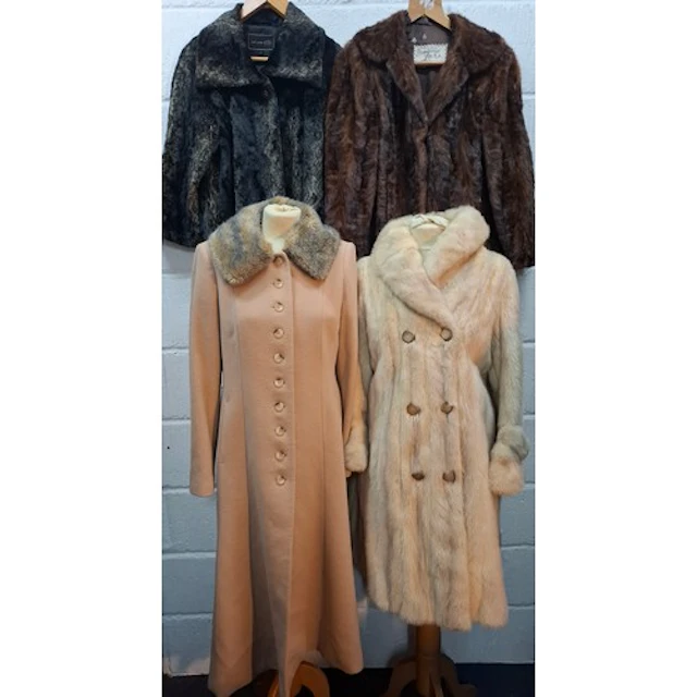 Four ladies coats comprising a Newman & Ballantine arctic mi...