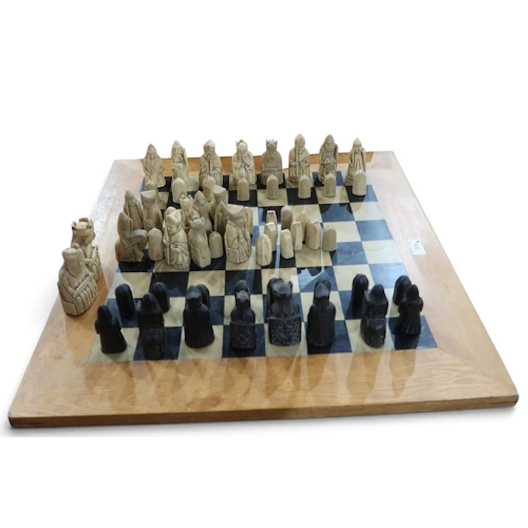 A matched Isle of Lewis chess set, having numerous duplicate...