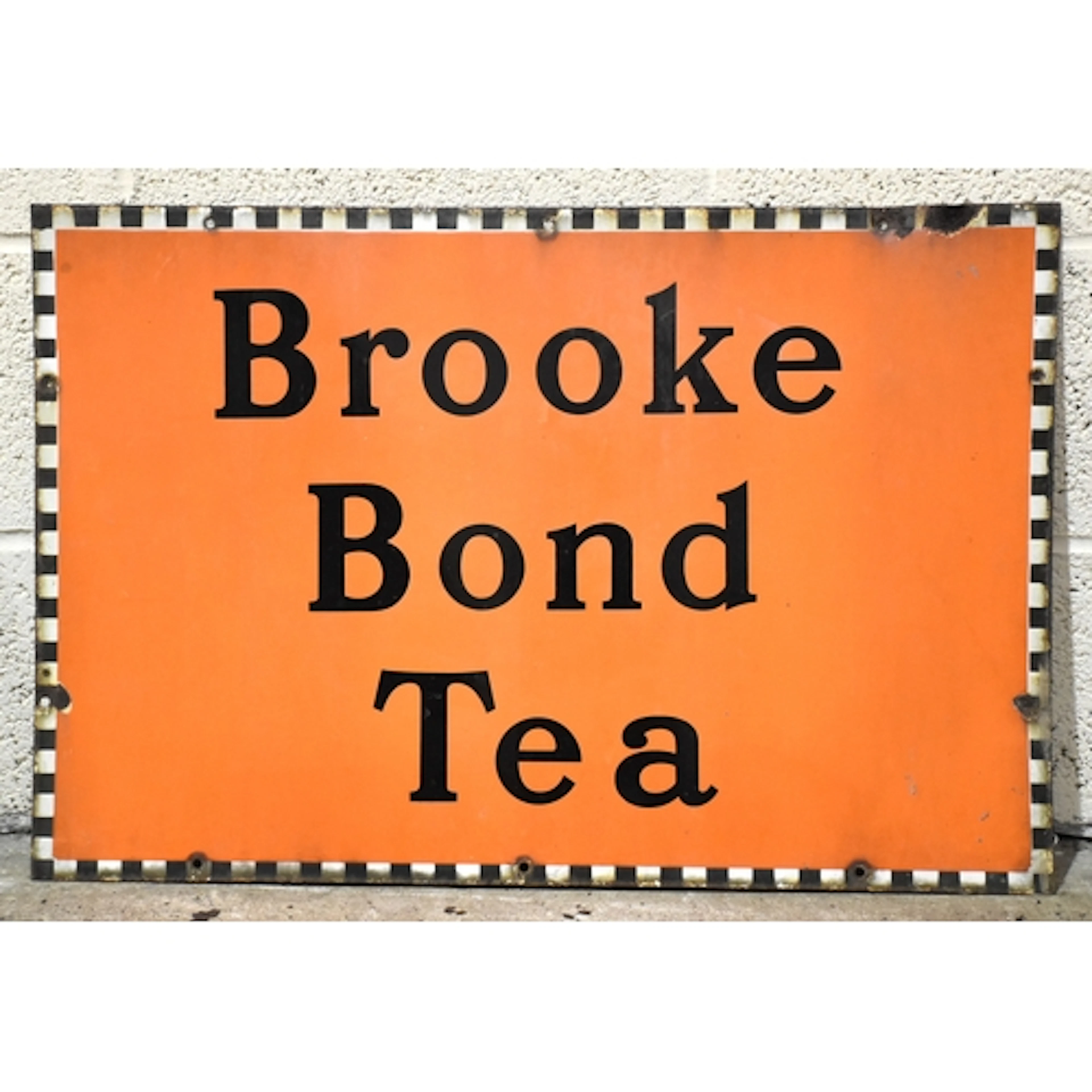 A "Brooke Bond Tea" enamelled advertising sign, 51 x 76cm....