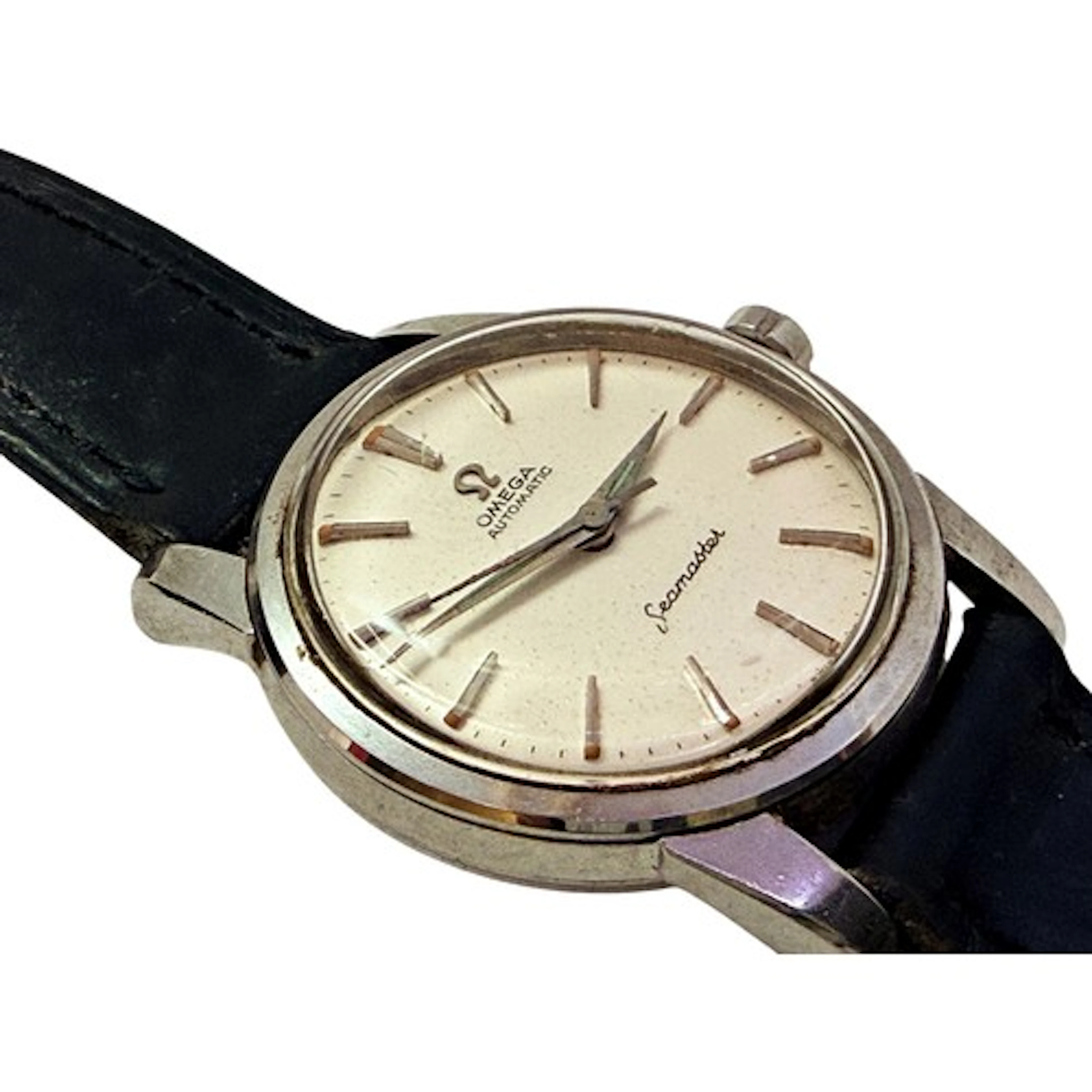 Omega. A gentleman’s vintage stainless steel Seamaster Autom...