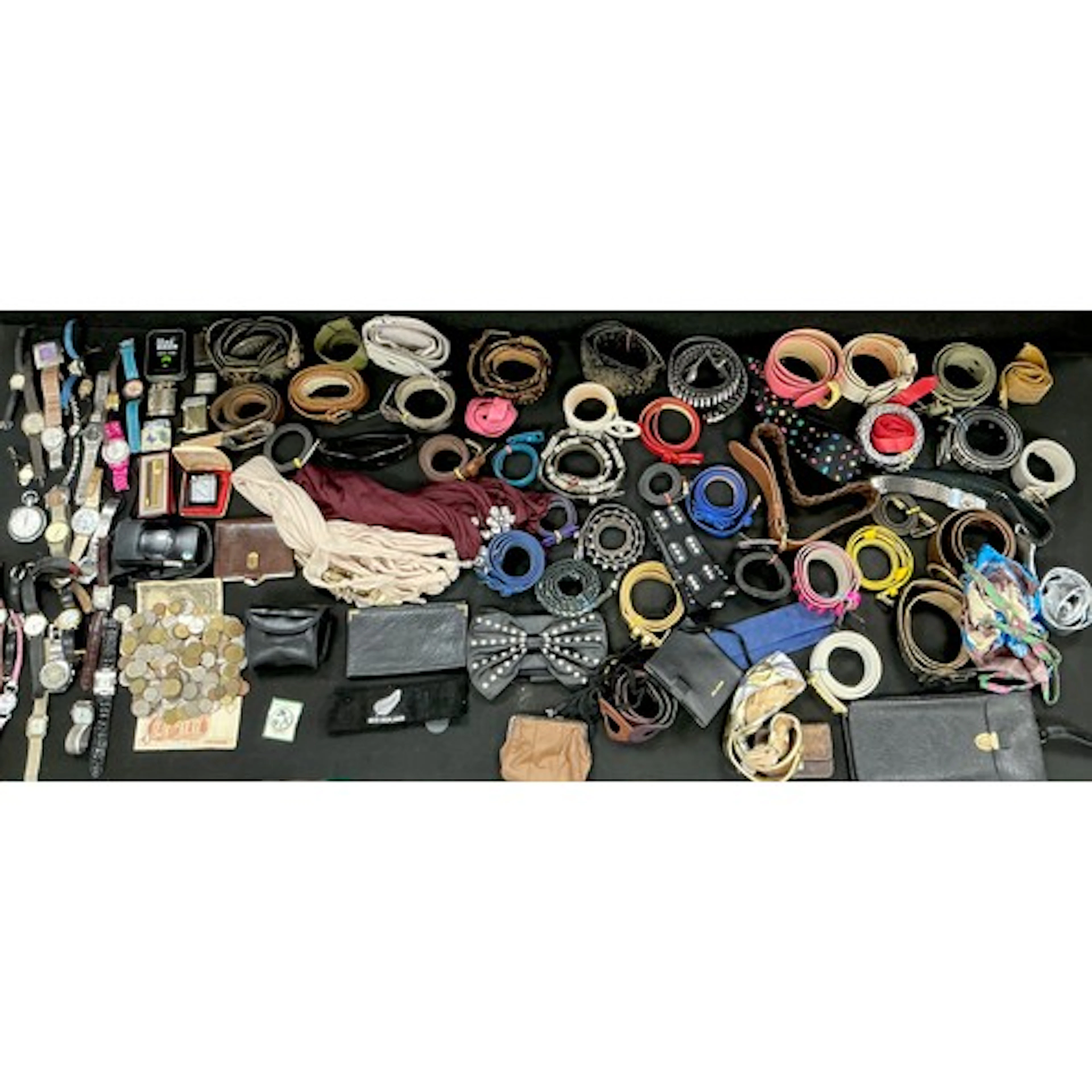 Fashion and accessories - a collection of fashion belts, wal...