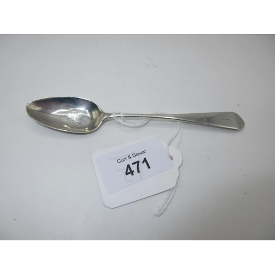 Scottish Provincial Silver Teaspoon by Benjamin Lumsden Mont...