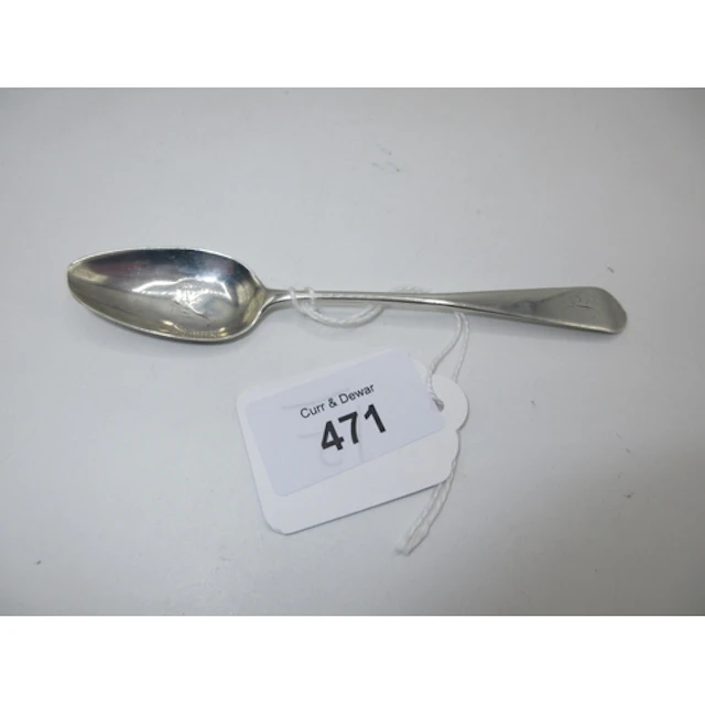 Scottish Provincial Silver Teaspoon by Benjamin Lumsden Mont...