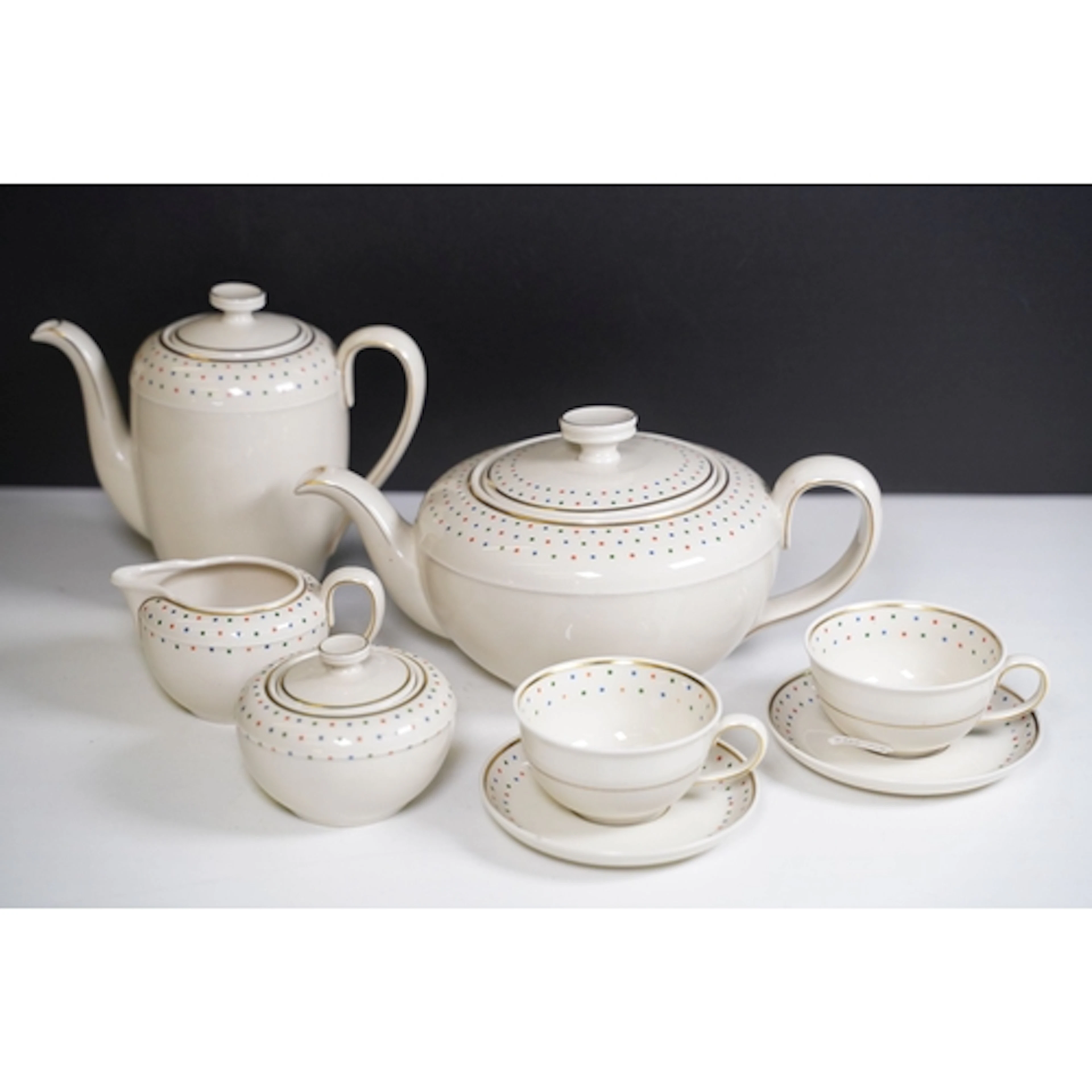 Johann Haviland Bavaria porcelain tete-a-tete tea service, t...
