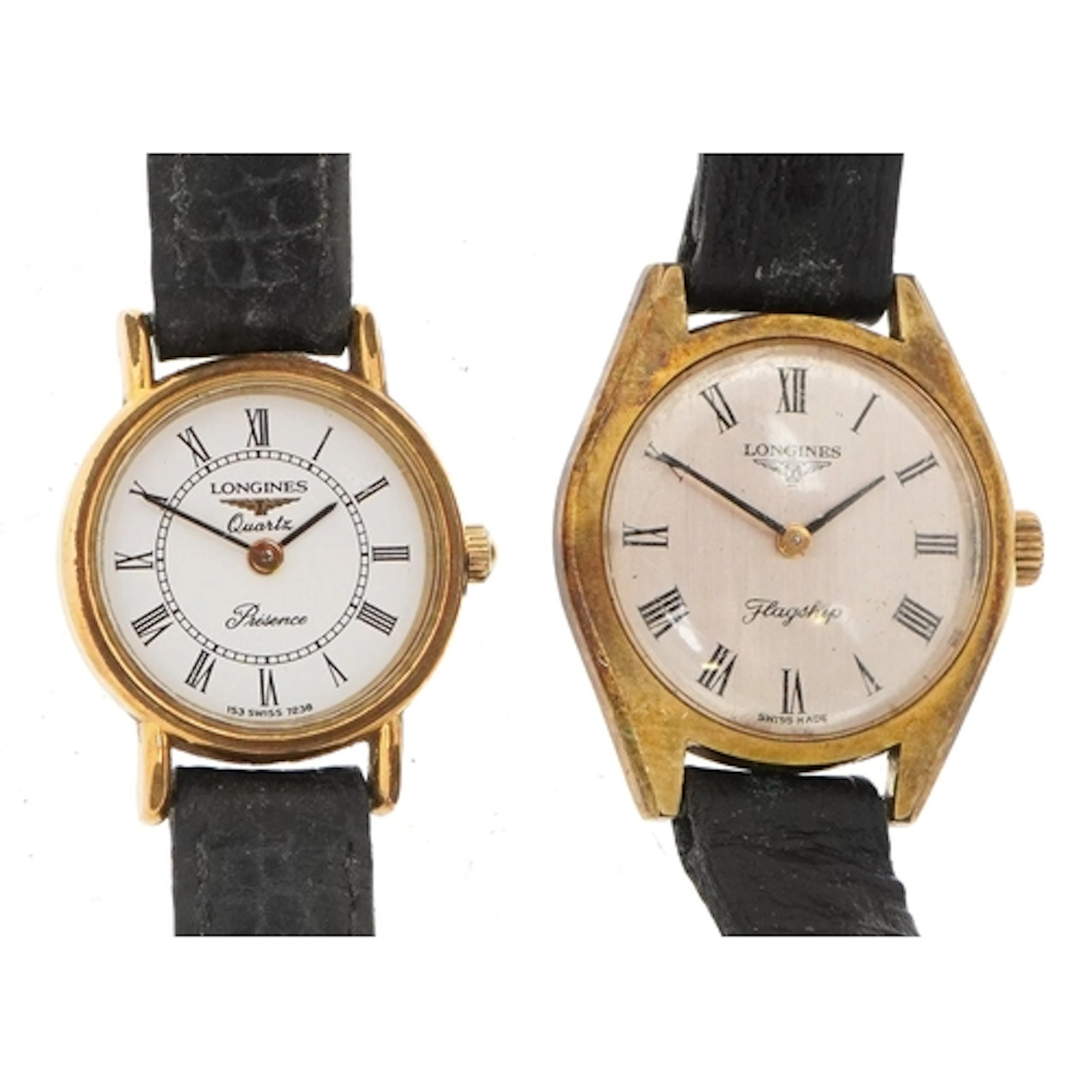 Longines, two ladies quartz wristwatches comprising Flagship...