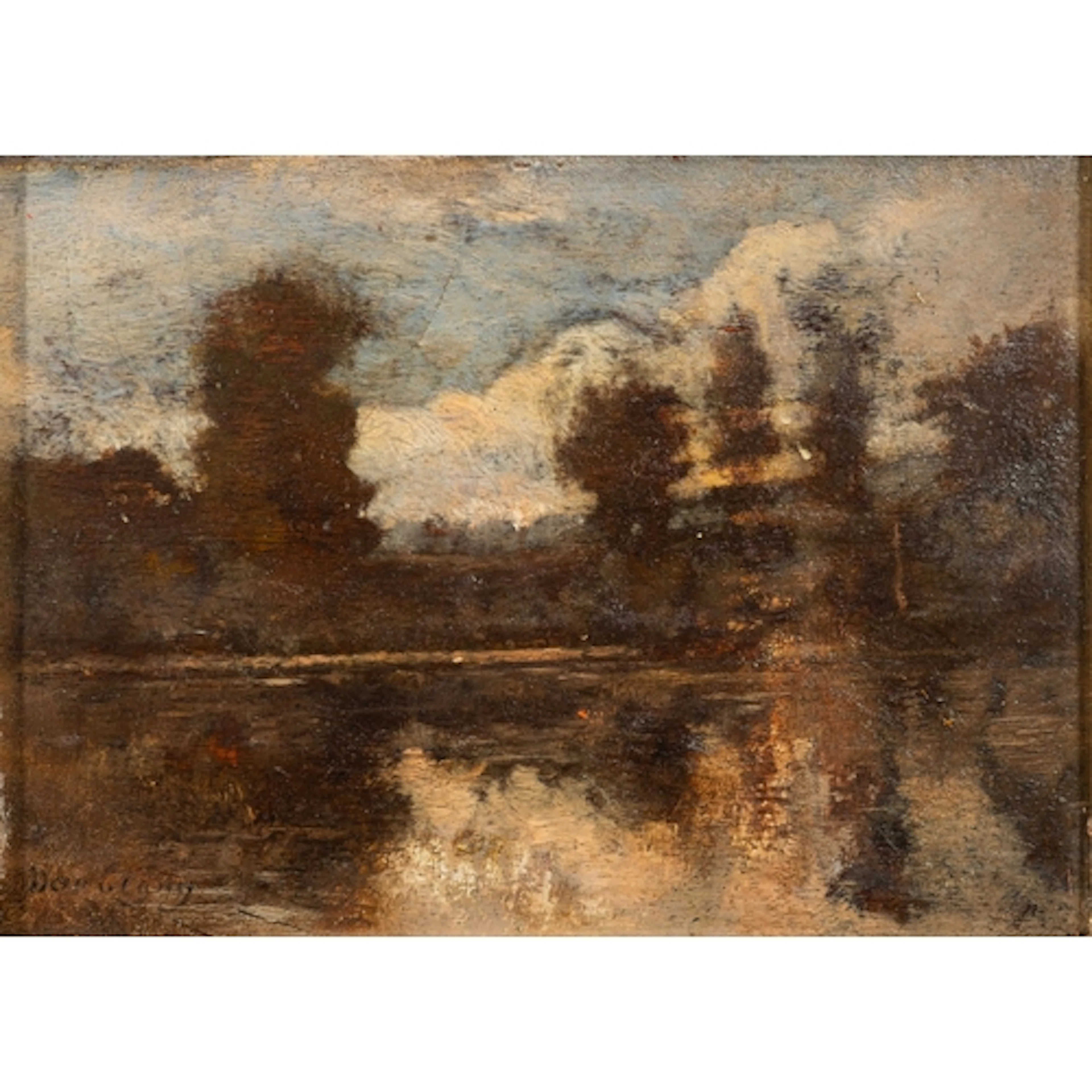Charles François Daubigny (France, 1817-1878) - A river land...