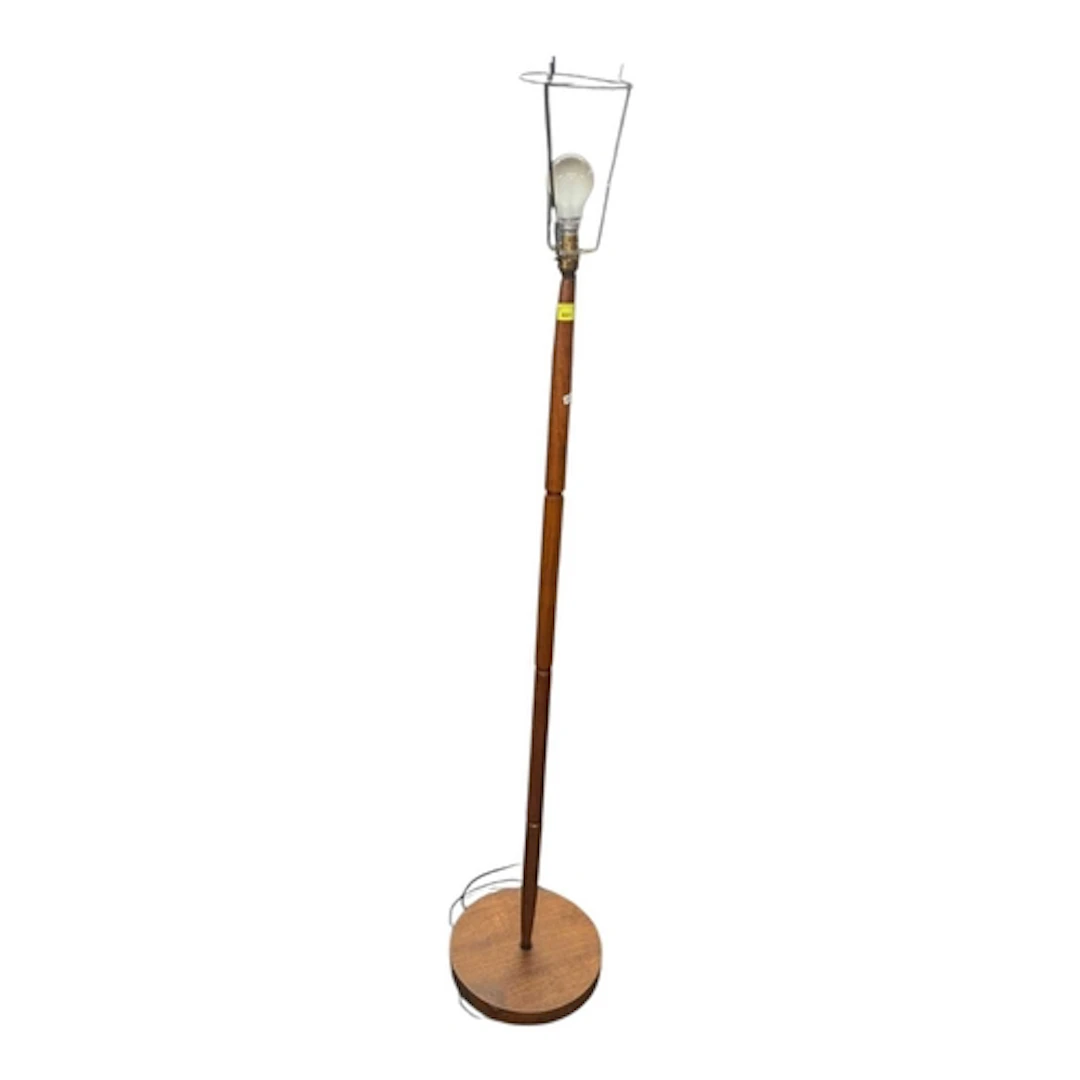 British Modern Design - Mid century teak floor standing stan...