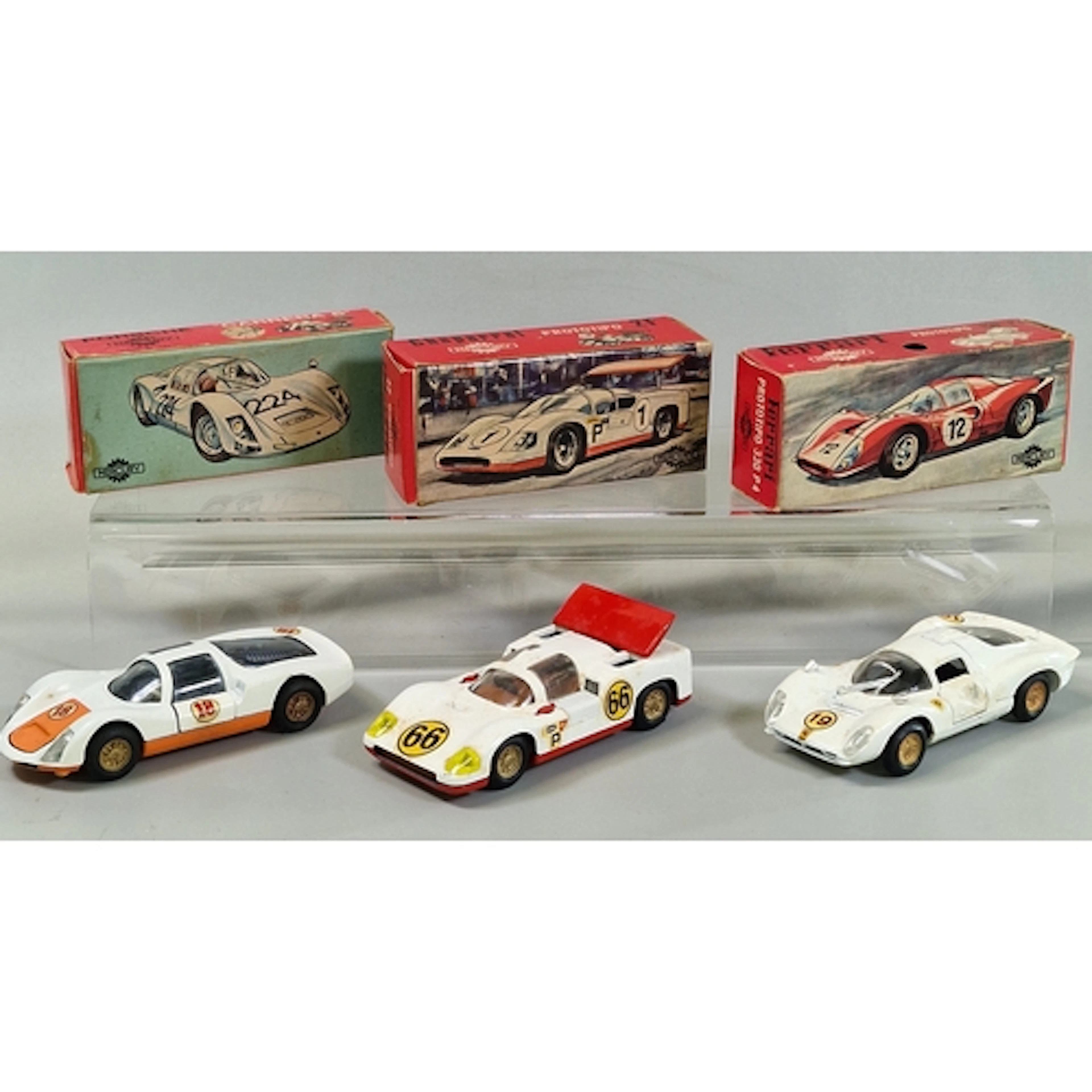 Three Mercury diecast model vehicles in original boxes to in...