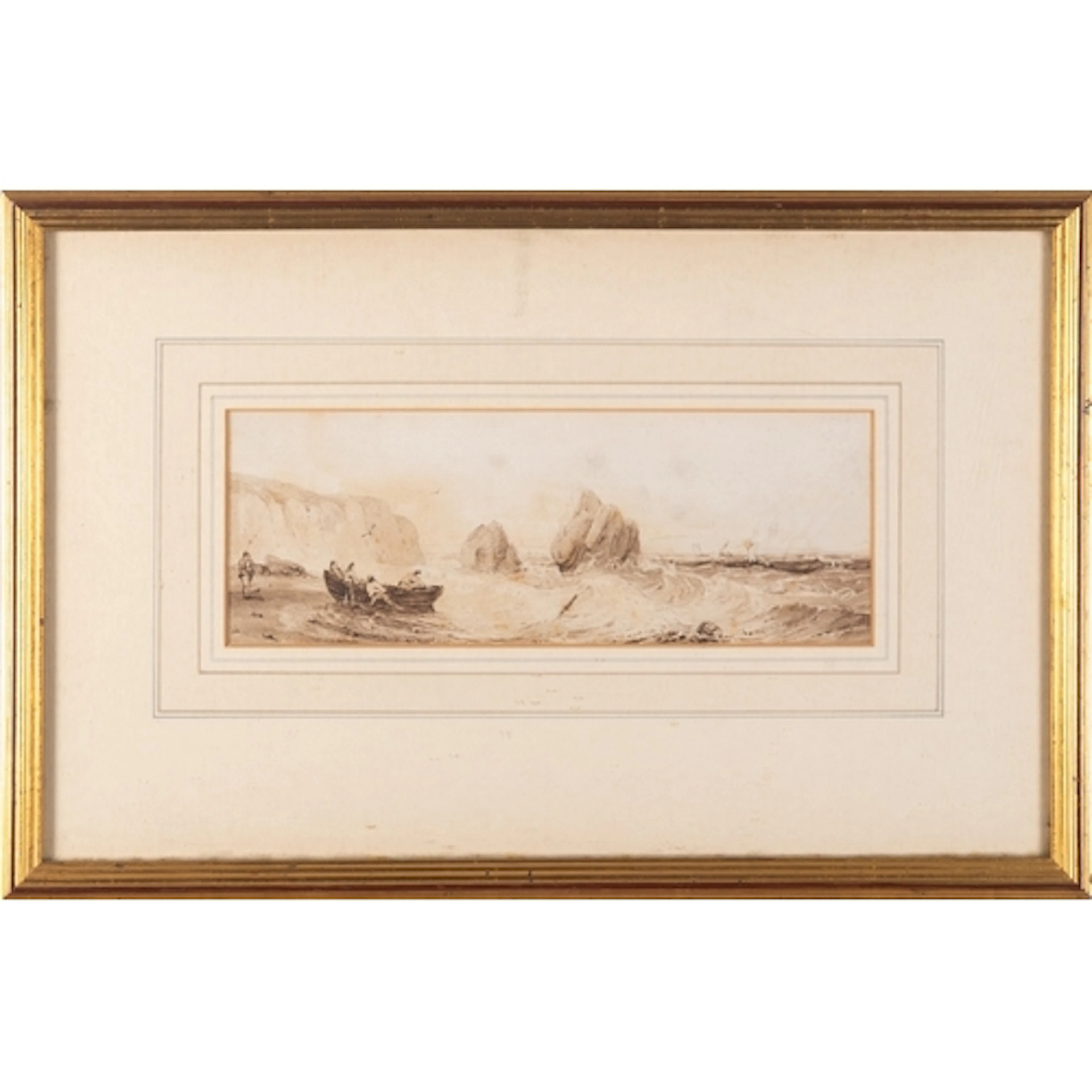 Samuel Owen (British, 1768/69 - 1857) - Fishing boats at lo...