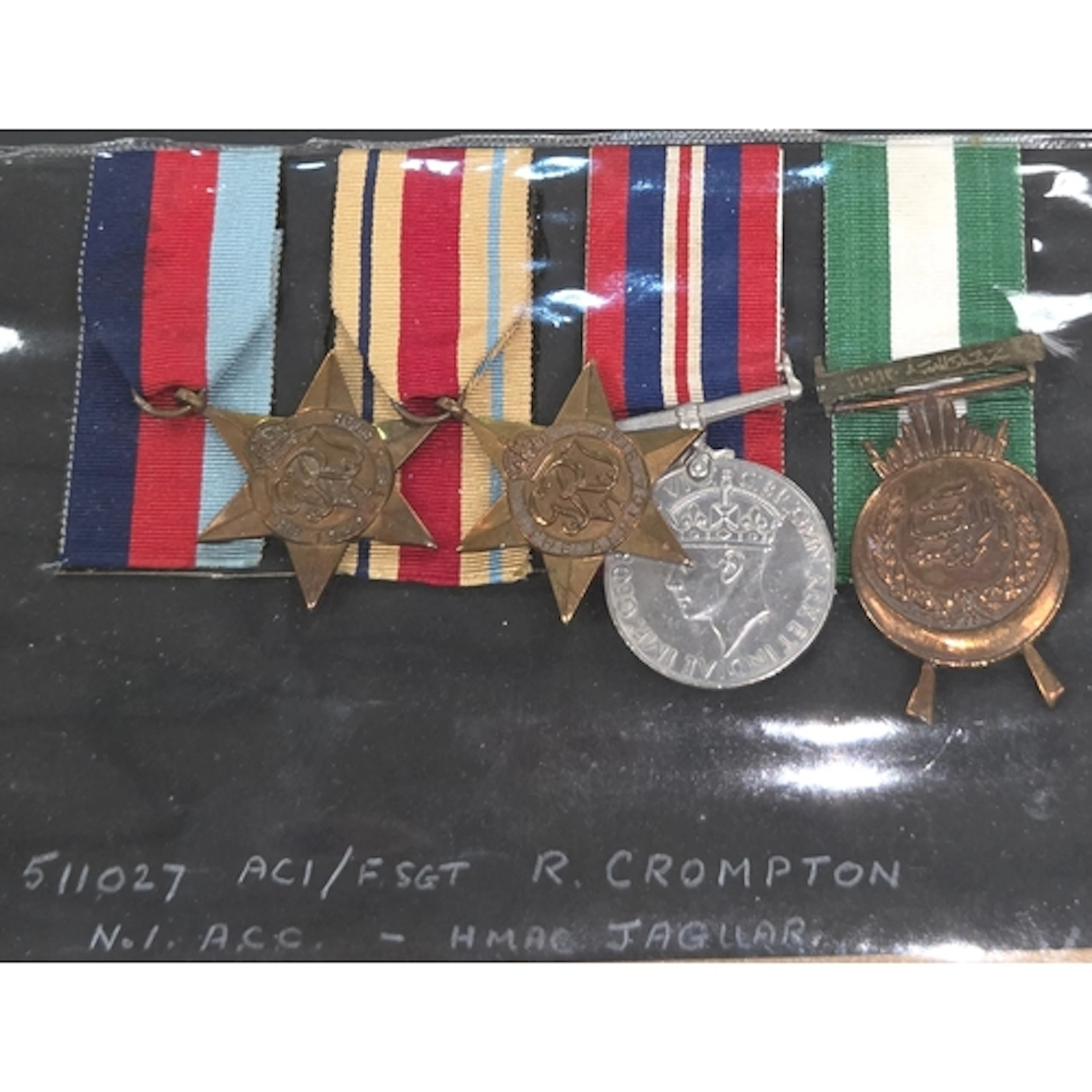 Four WWII medals 511027 ACI/F Sgt R. Crompton No 1, HMA...