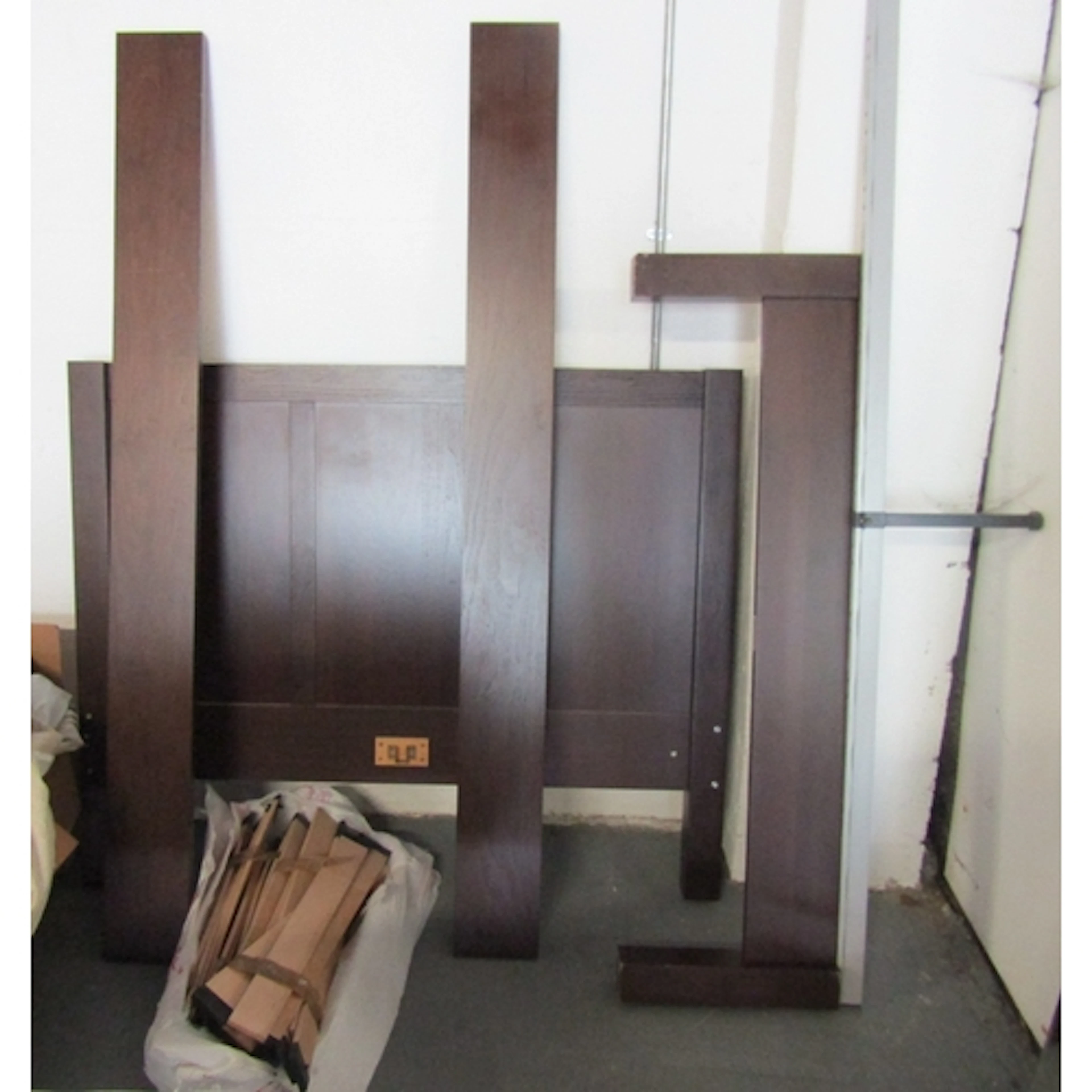 Unused Modern Wooden Double Bed to Fit Five Foot Mattress wi...