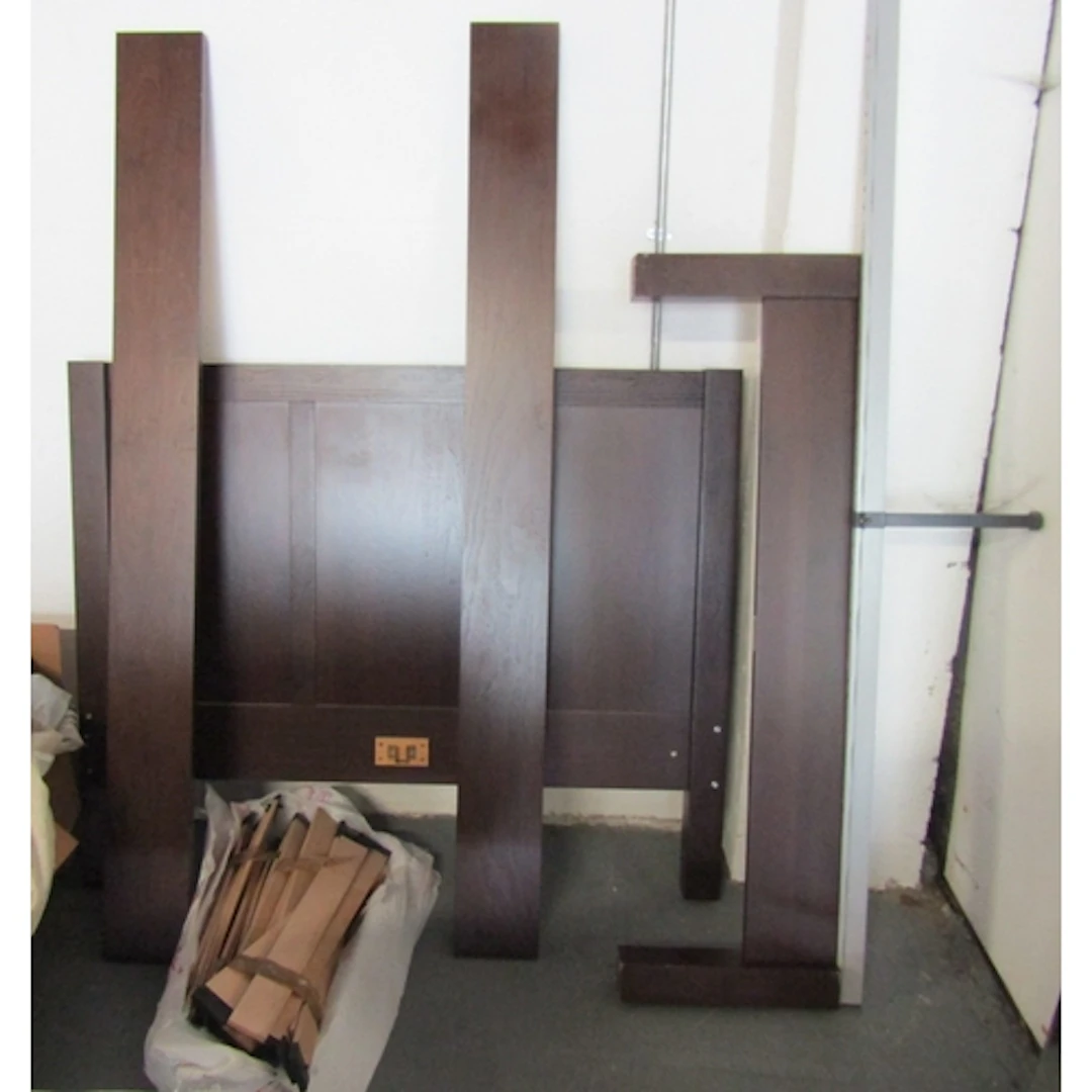 Unused Modern Wooden Double Bed to Fit Five Foot Mattress wi...