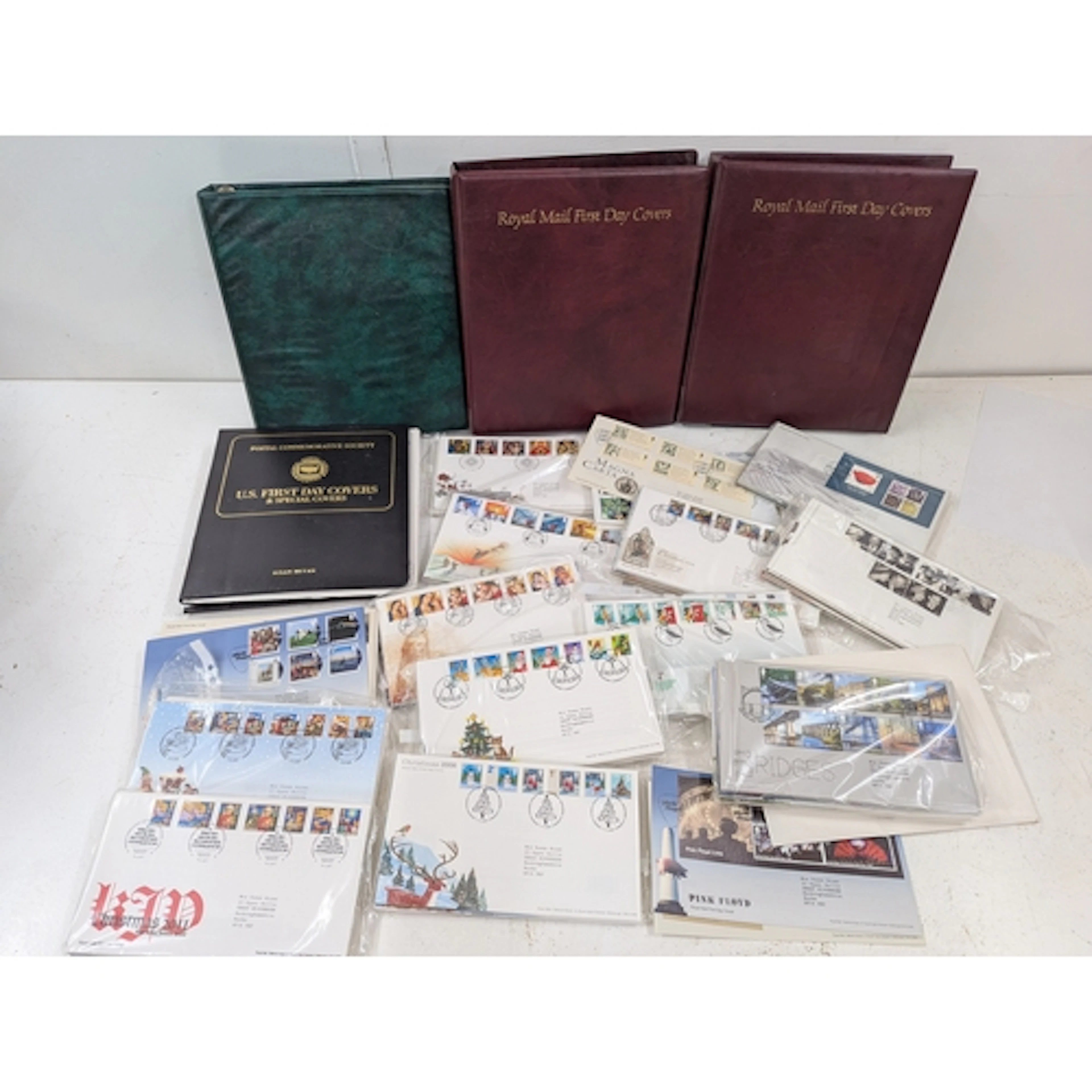 First day covers to include Pink Floyd, Bridges Christmas 20...