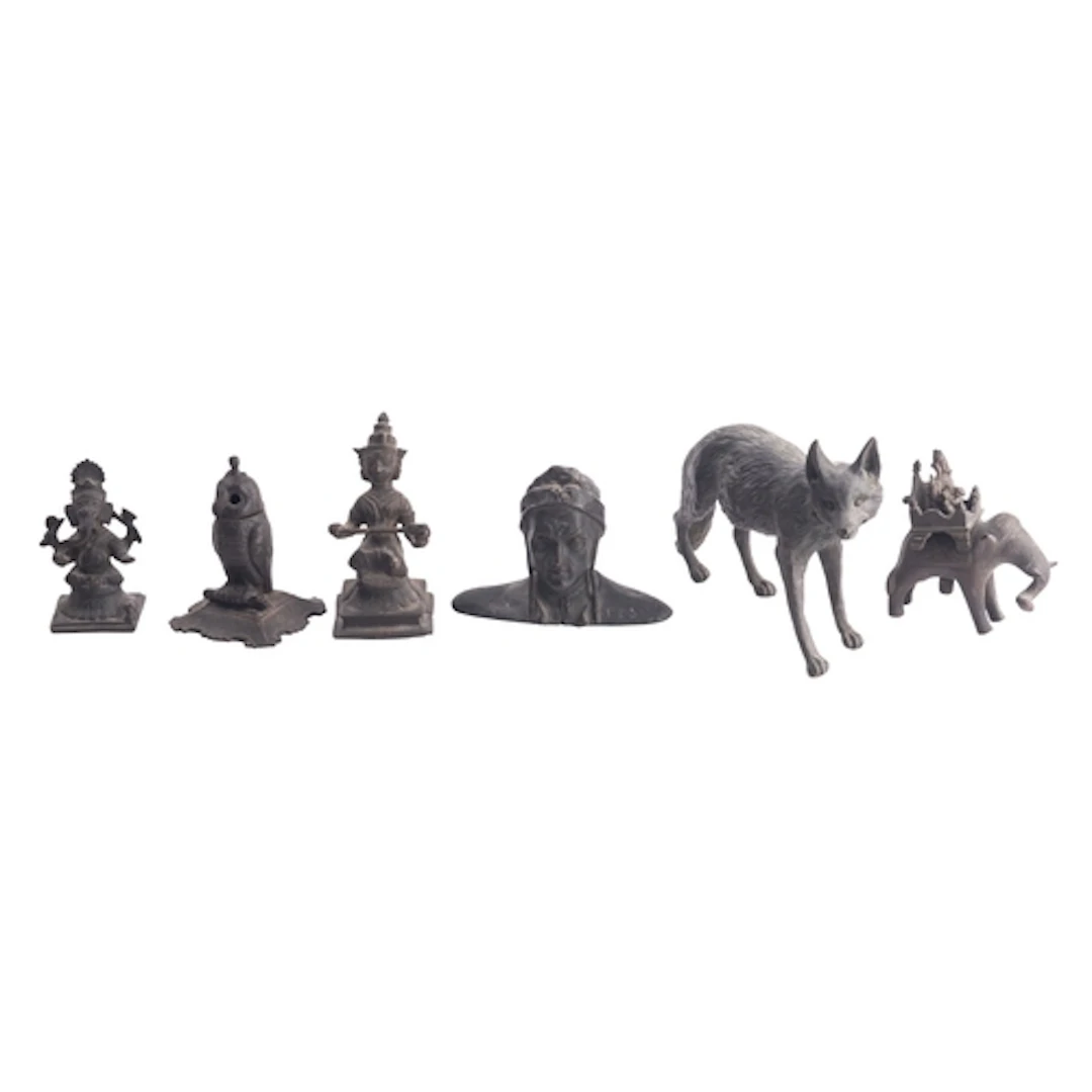 A group of six various metal models, late 19th /early 20th c...