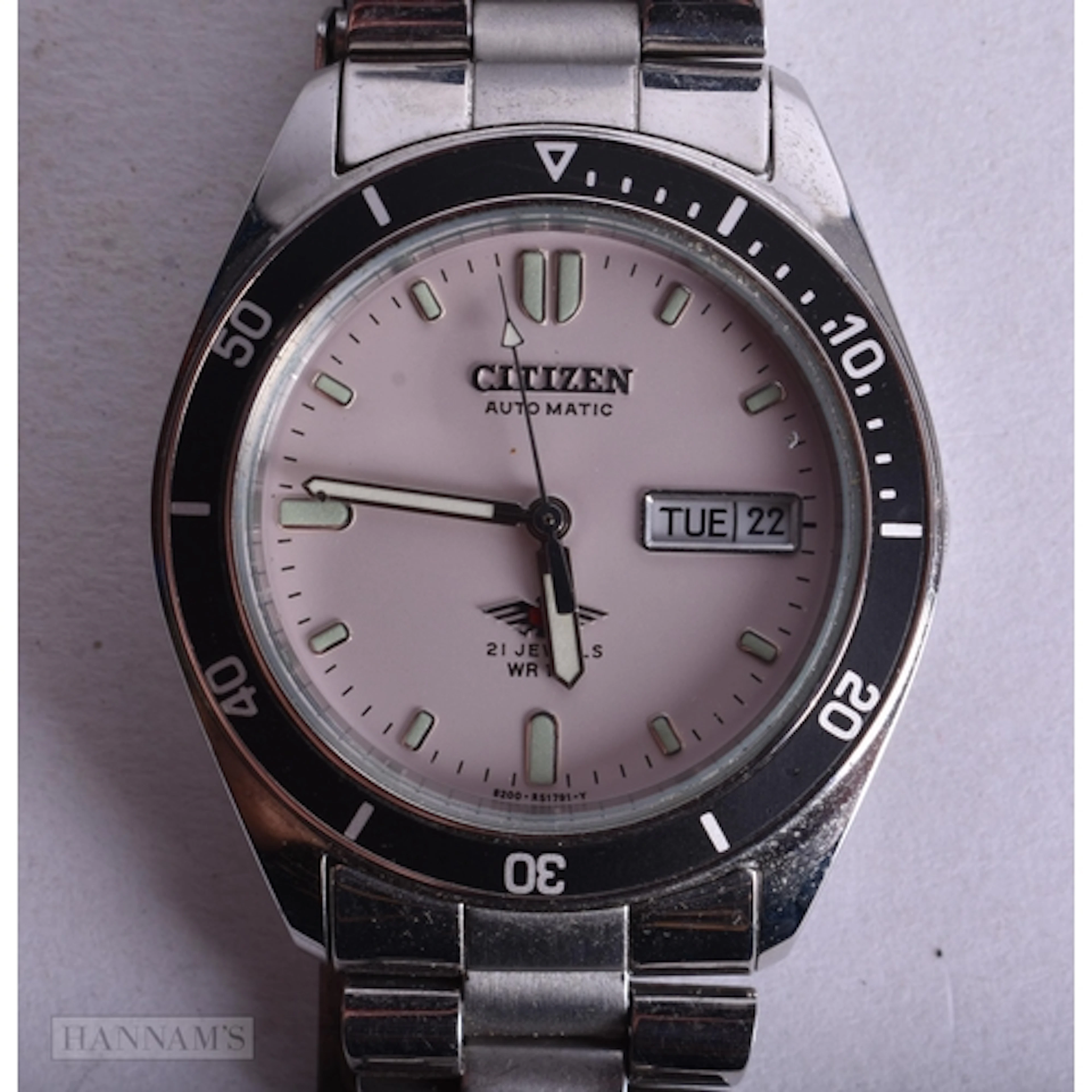 Citizen Eagle 7 Automatic Watch Working. 3.5 cm wide.