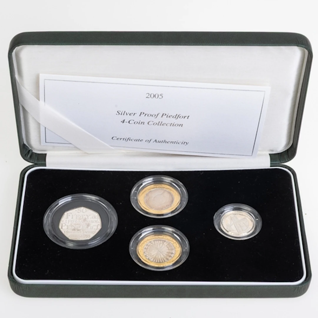 COINS - BRITISH MODERN - 2011 PIEDFORT SET OF 4. 2011 piedfo...