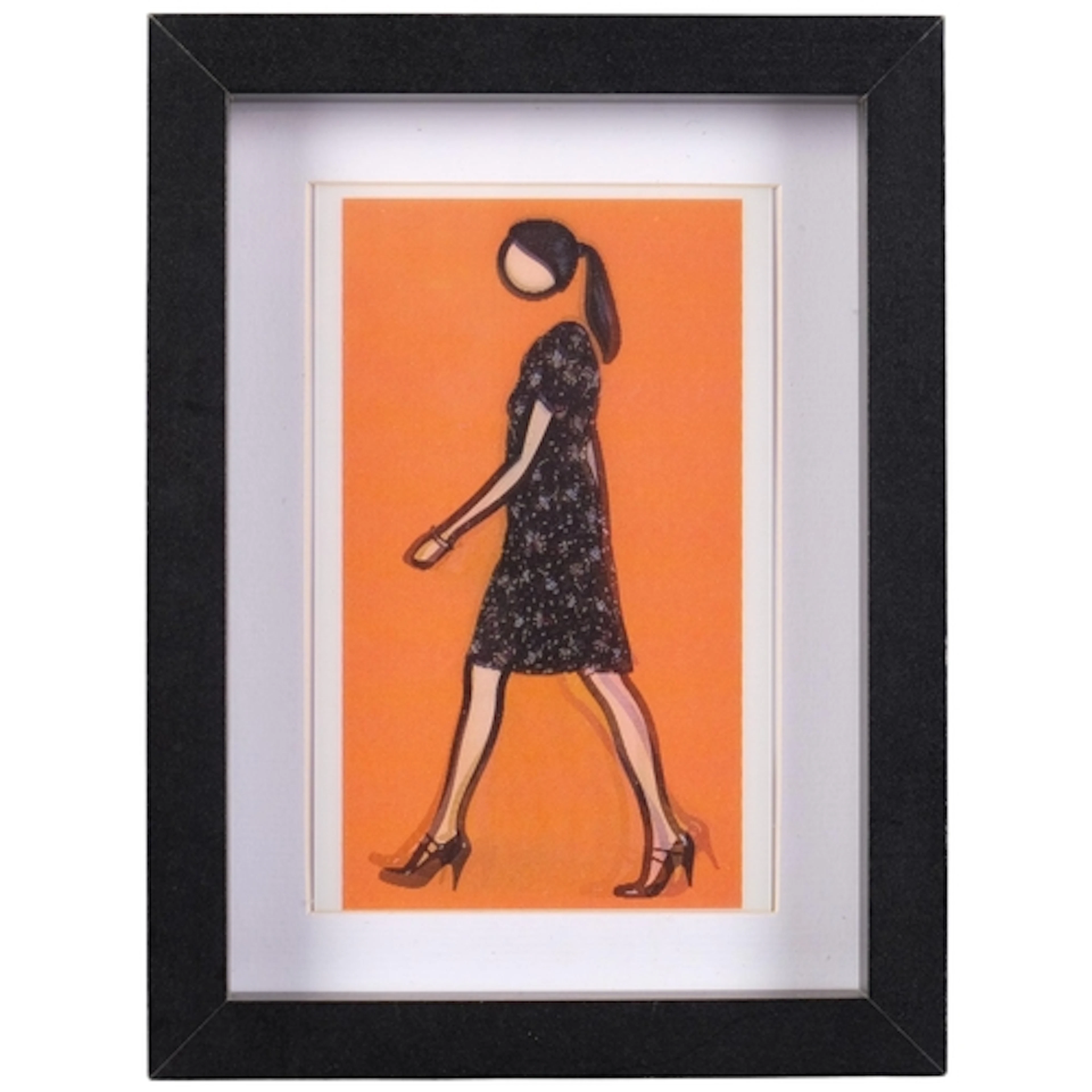Julian Opie (1958), print in colours (lenticular - moving im...