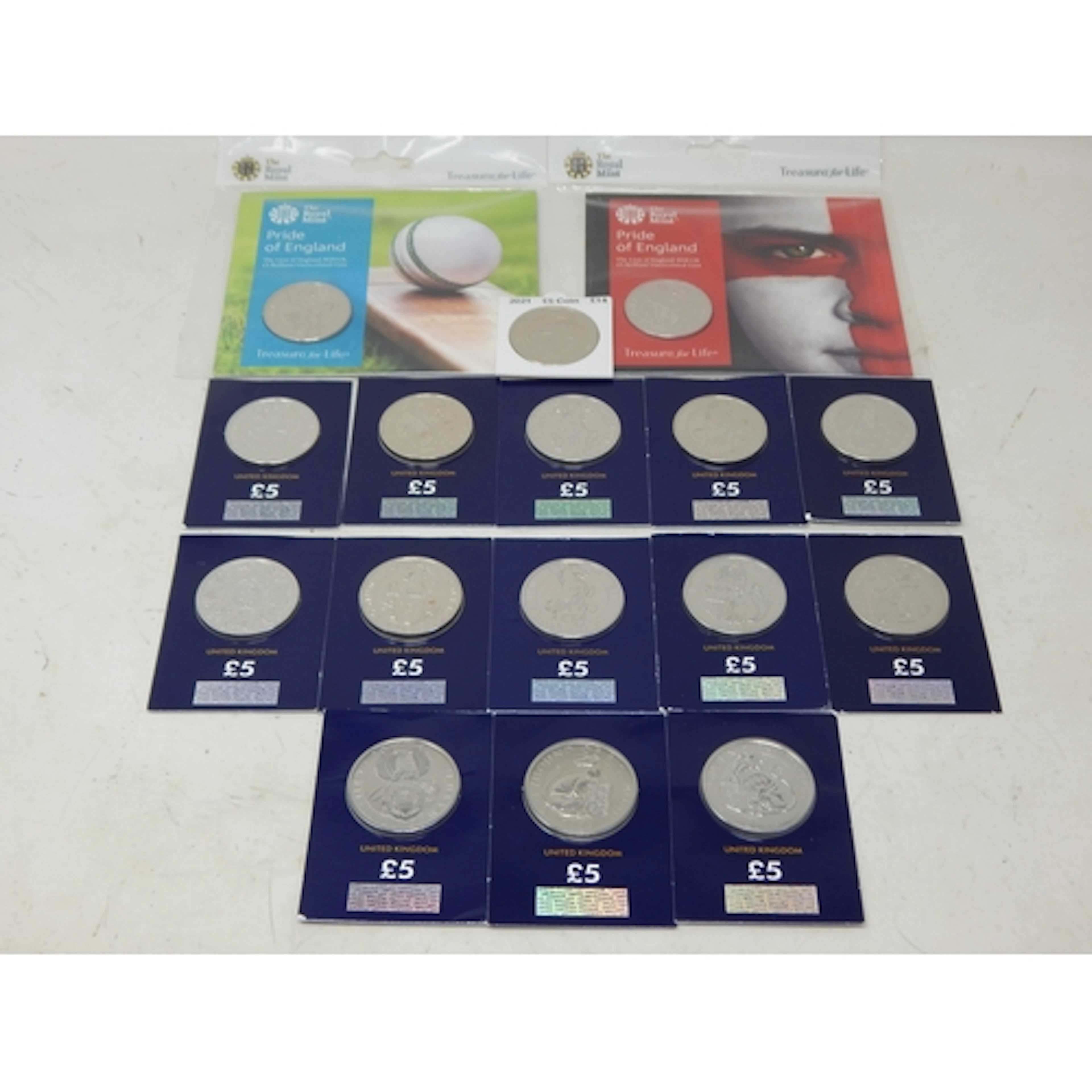 The Tudor Beasts & Queen's Beasts £5 Coins Including: Lion o...