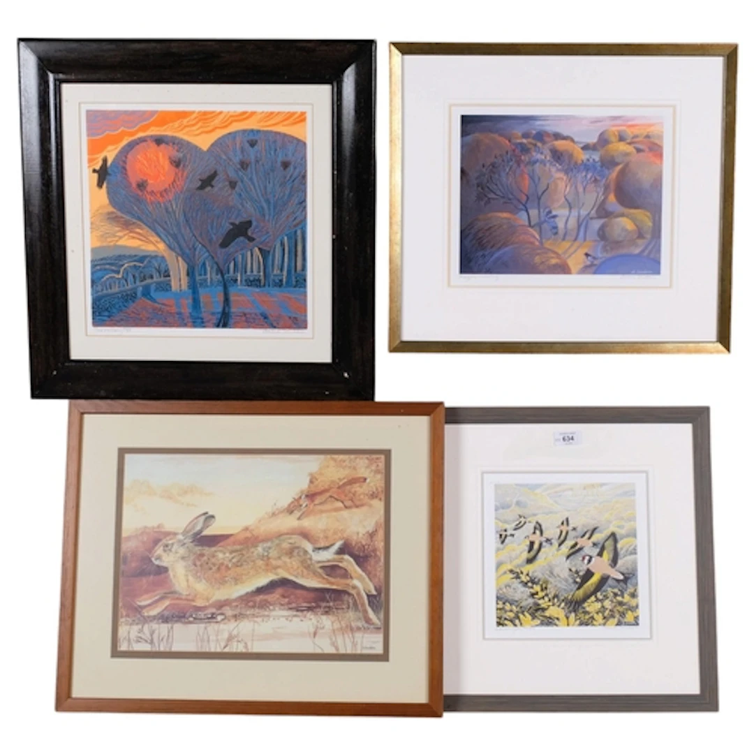 Annie Soudain, 4 various limited edition colour prints, all ...