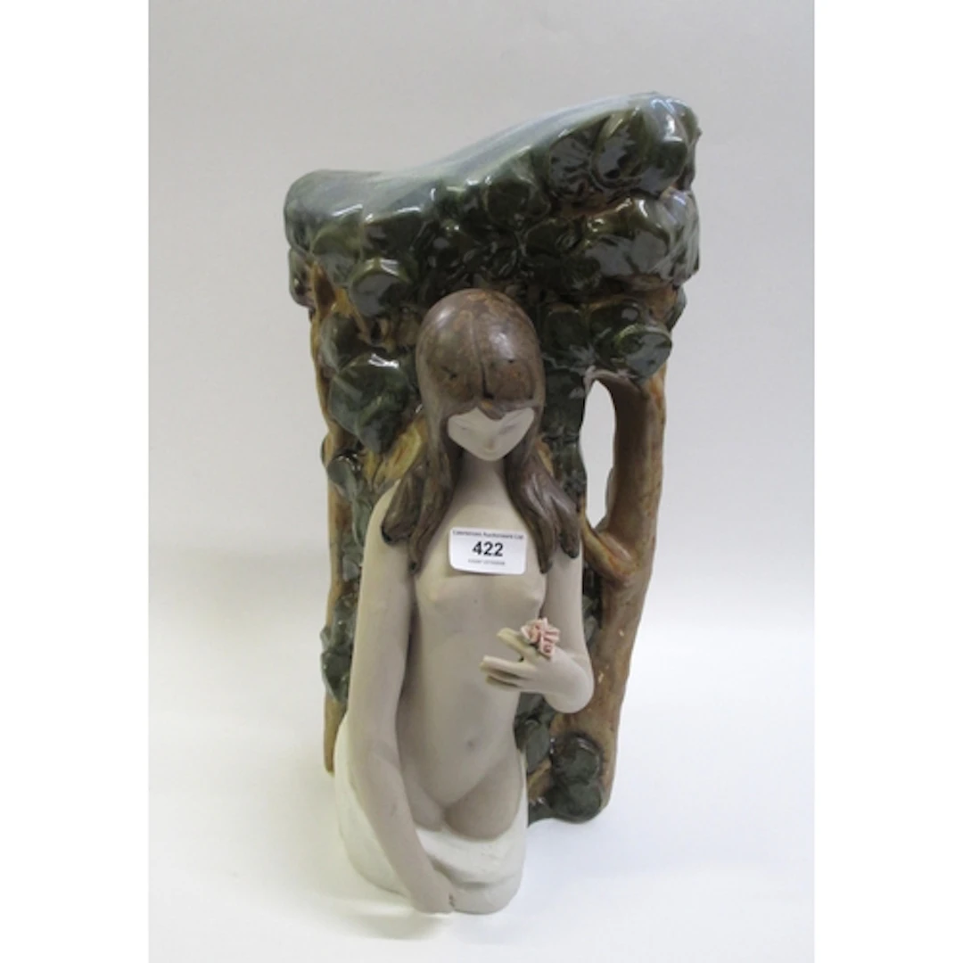 Large D'Avjla Limited Edition figural vase, in the form of a...