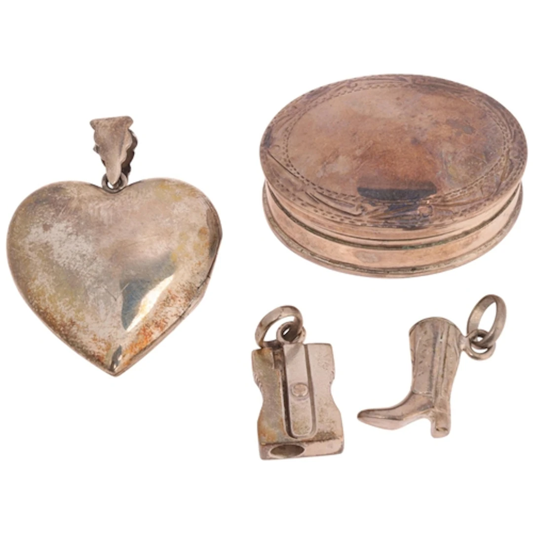 Various silver jewellery, including 2 Links Of London novelt...