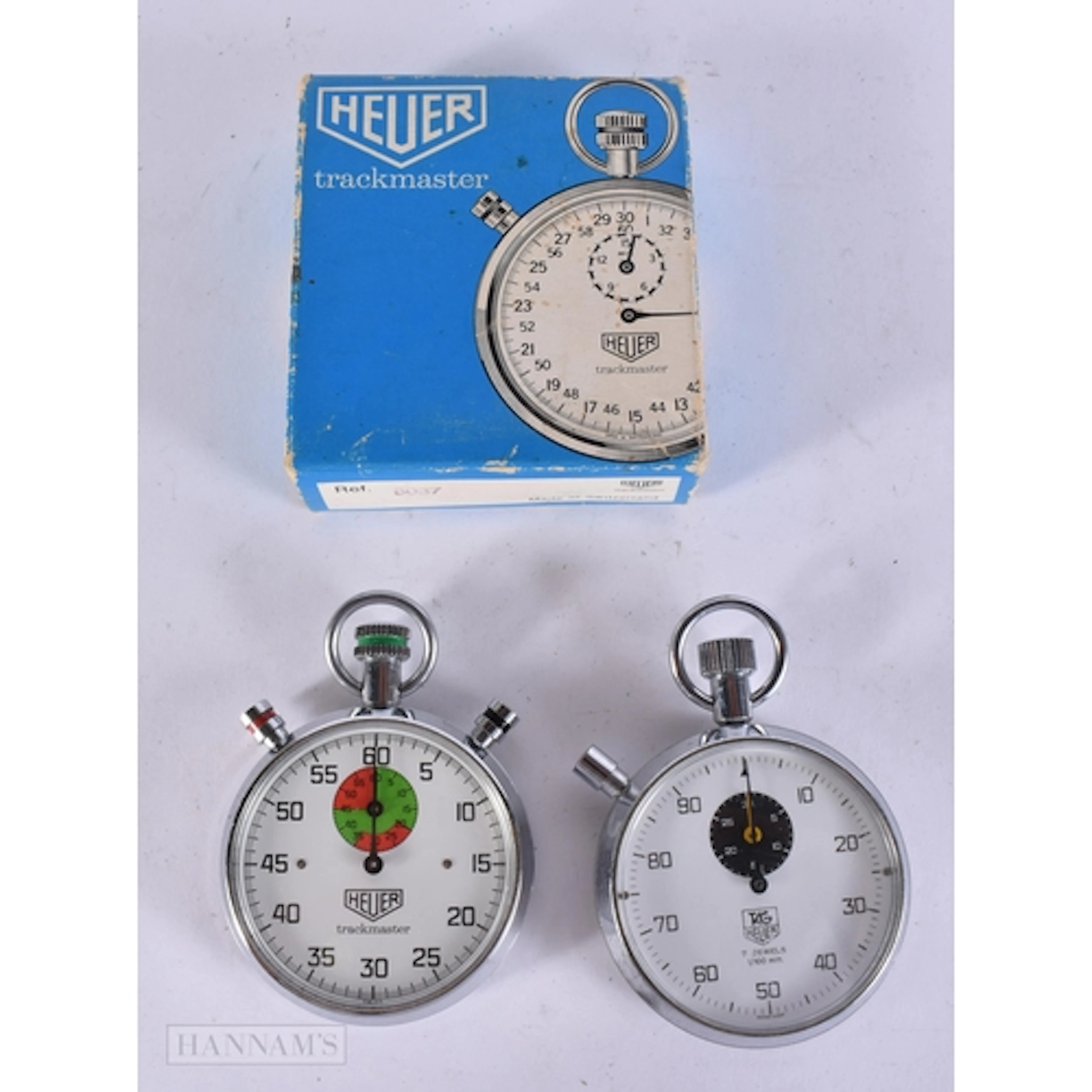 Tag Heuer Vintage Stop Watches Hand Wind Working x 2